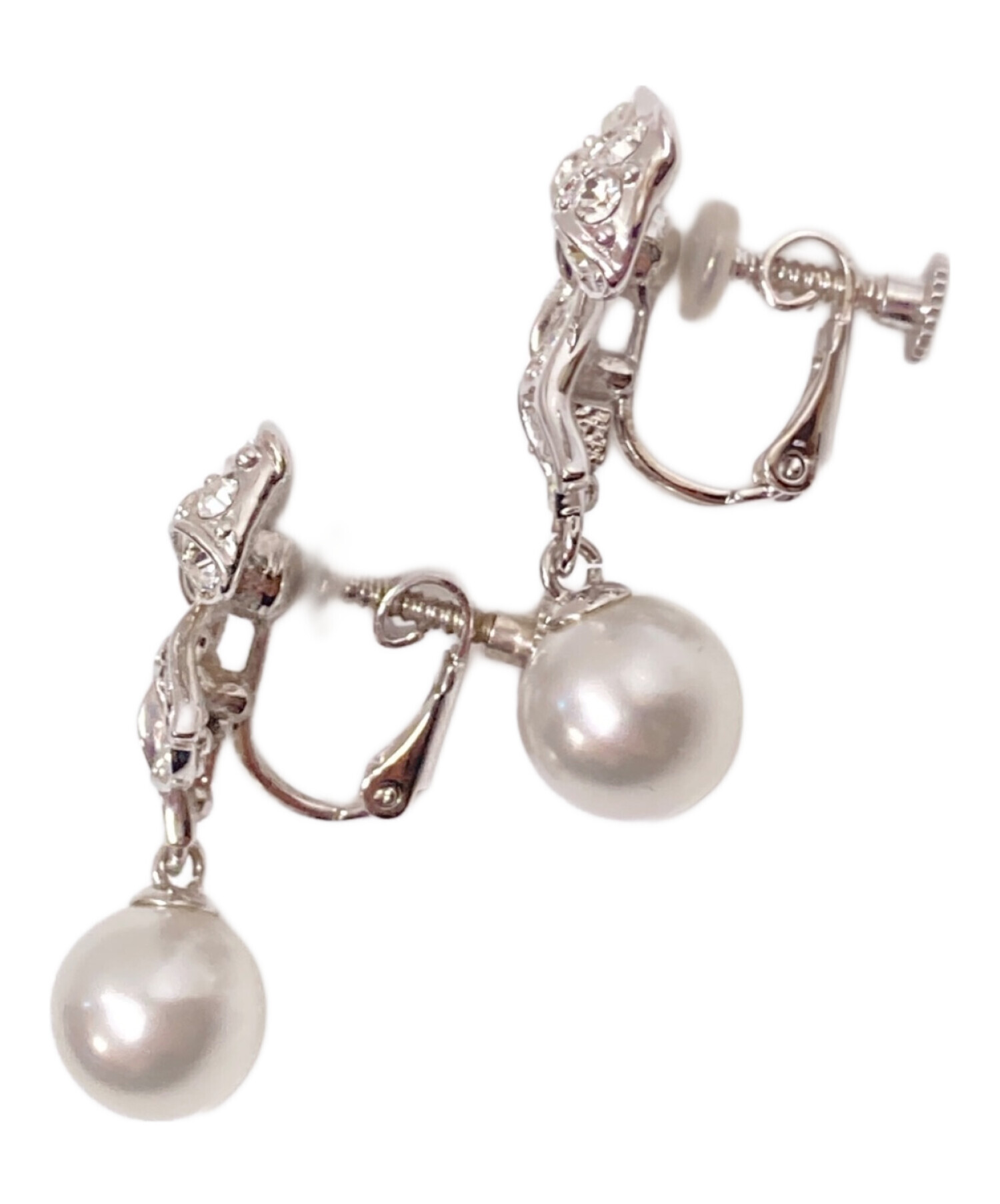 中古・古着通販】Rene (ルネ) Ribbon Earrings シルバー サイズ:下記 