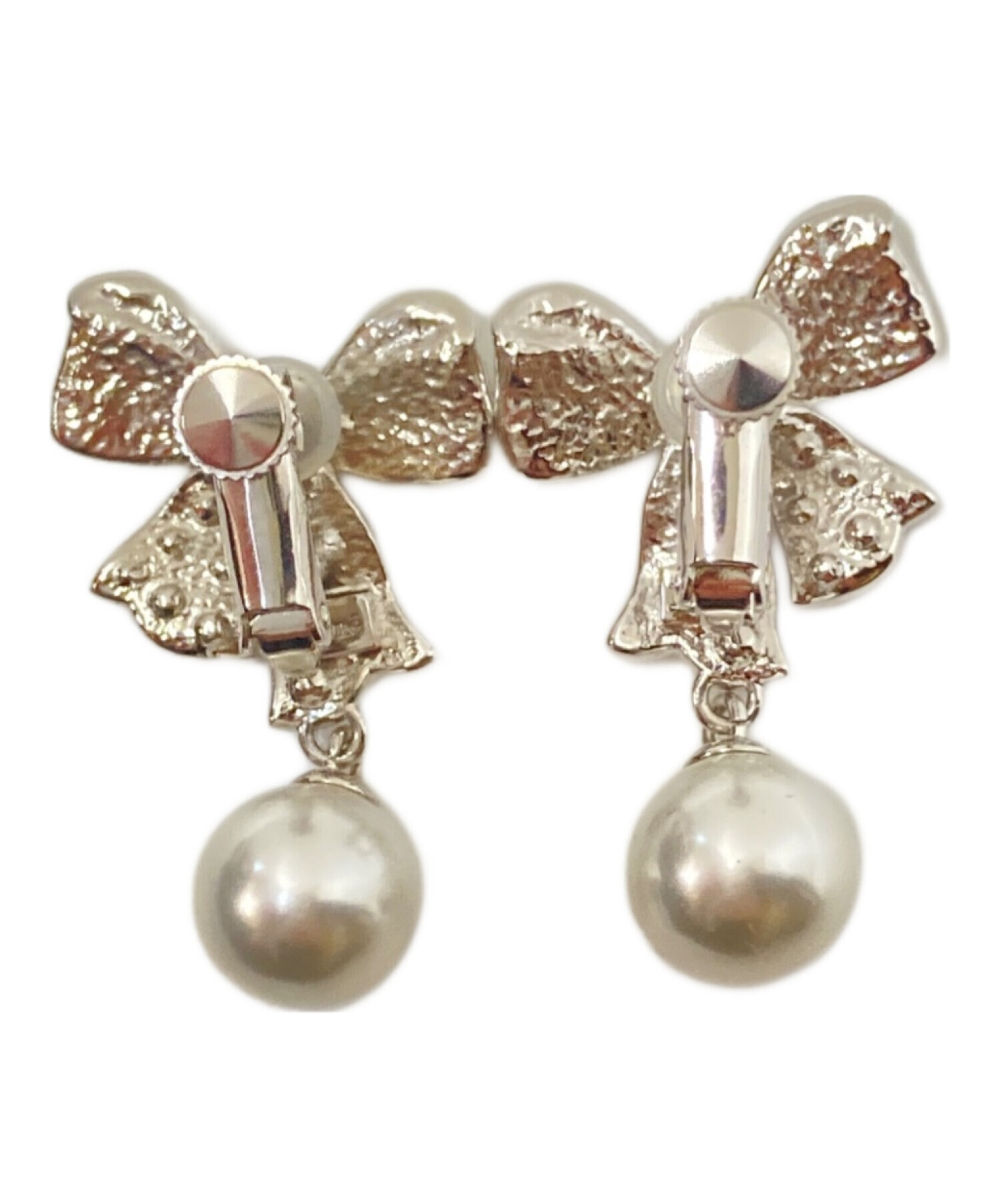 中古・古着通販】Rene (ルネ) Ribbon Earrings シルバー サイズ:下記 