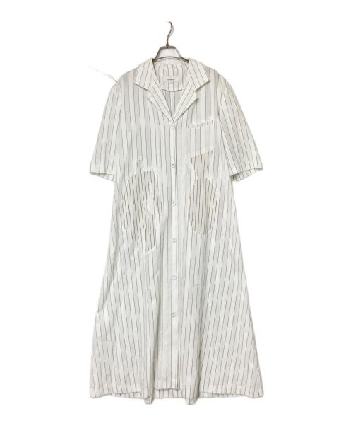 中古・古着通販】AKIRA NAKA (アキラナカ) ストライプ半袖ワンピース