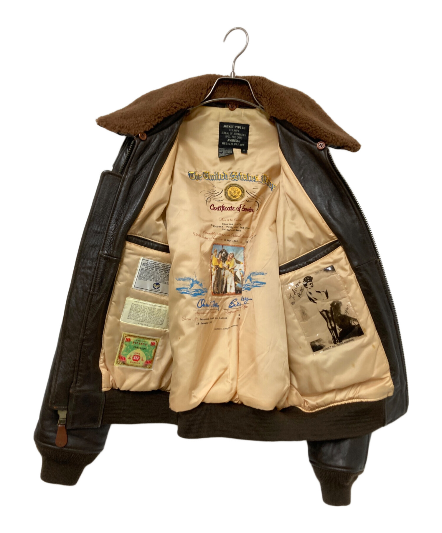 古*】様 【クリスマスセール】　AVIREX Ｇ－１フライトジャケット　大きめ AVIREX（アヴィレックス） フライトジャケット G-1 トップガンの買取