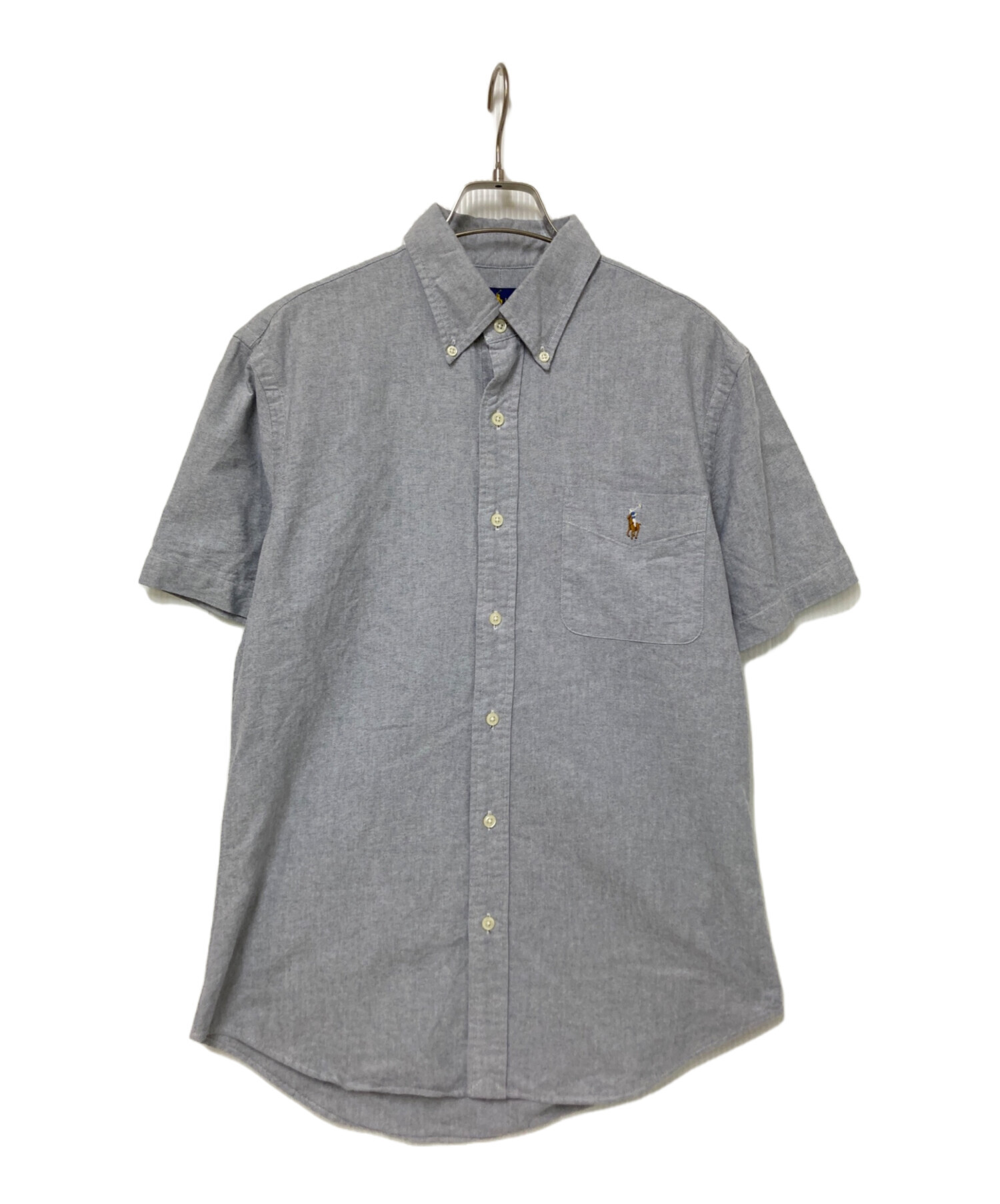 試着程度　ラルフローレン　半袖　シャツ　ＸＬ　グレー系 中古・古着通販】RALPH LAUREN (ラルフローレン) 半袖シャツ グレー