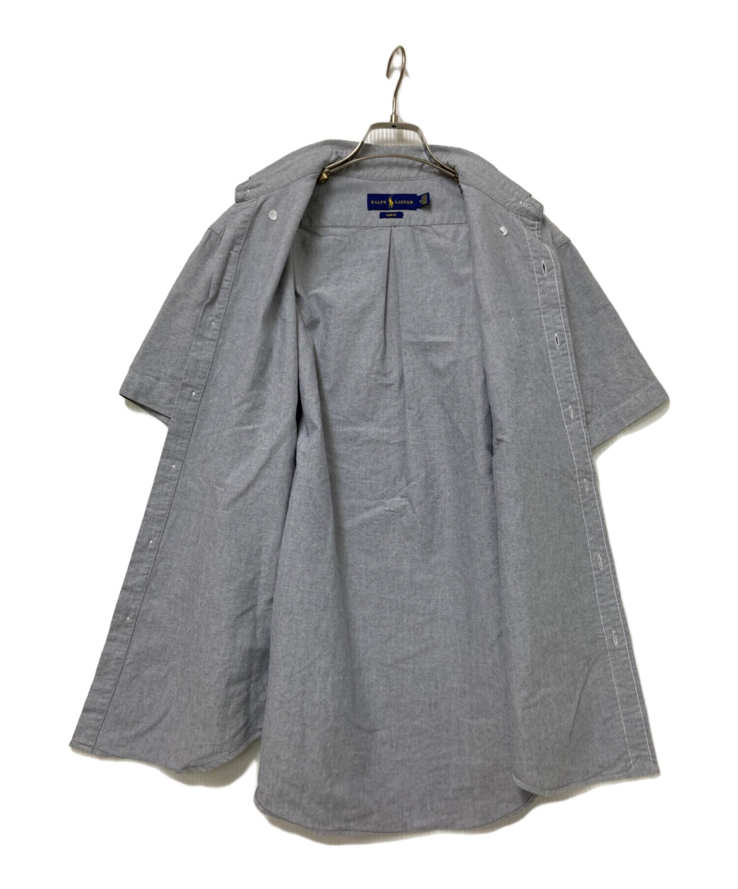 試着程度　ラルフローレン　半袖　シャツ　ＸＬ　グレー系 中古・古着通販】RALPH LAUREN (ラルフローレン) 半袖シャツ グレー