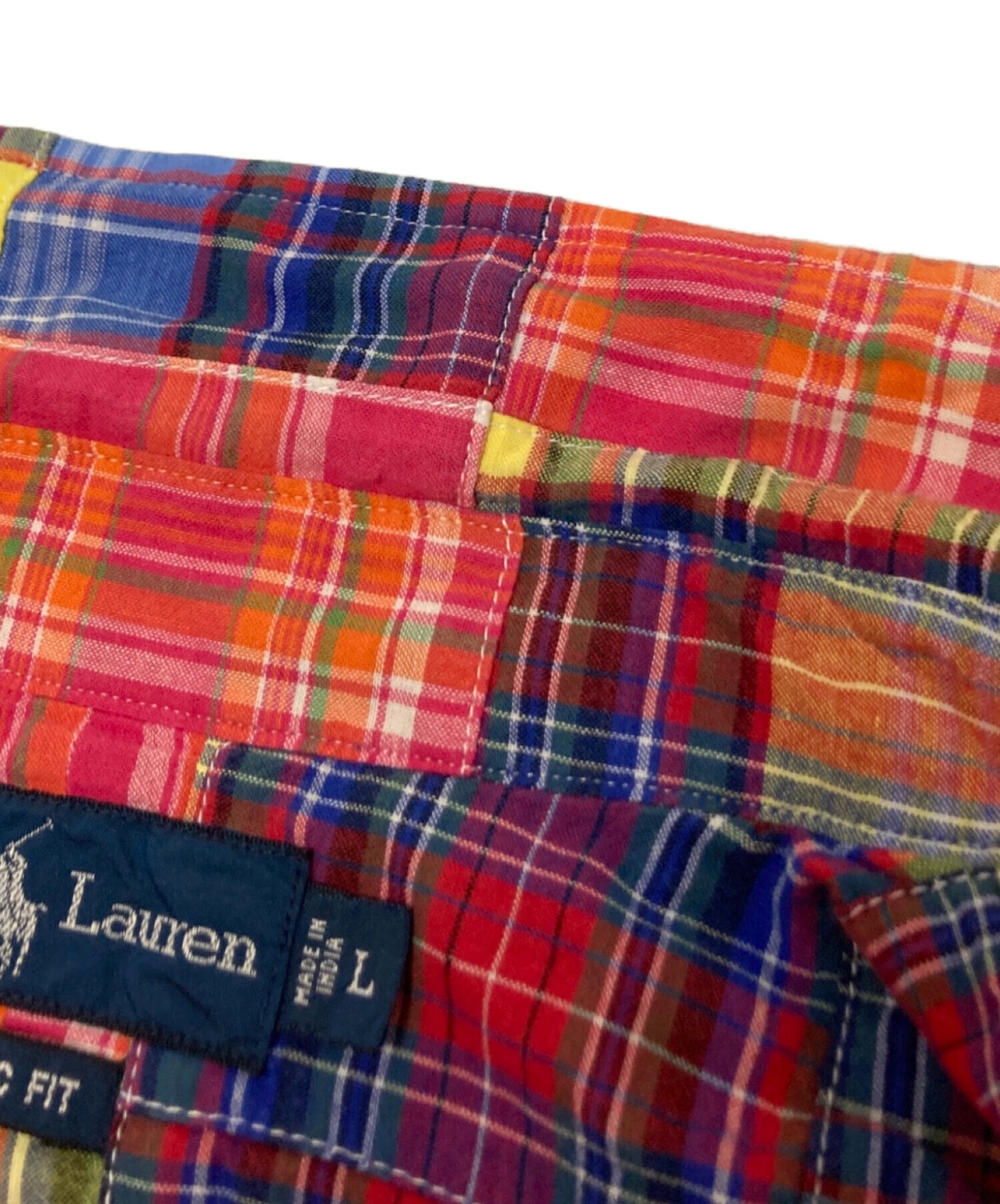 中古・古着通販】RALPH LAUREN (ラルフローレン) パッチワークBDシャツ