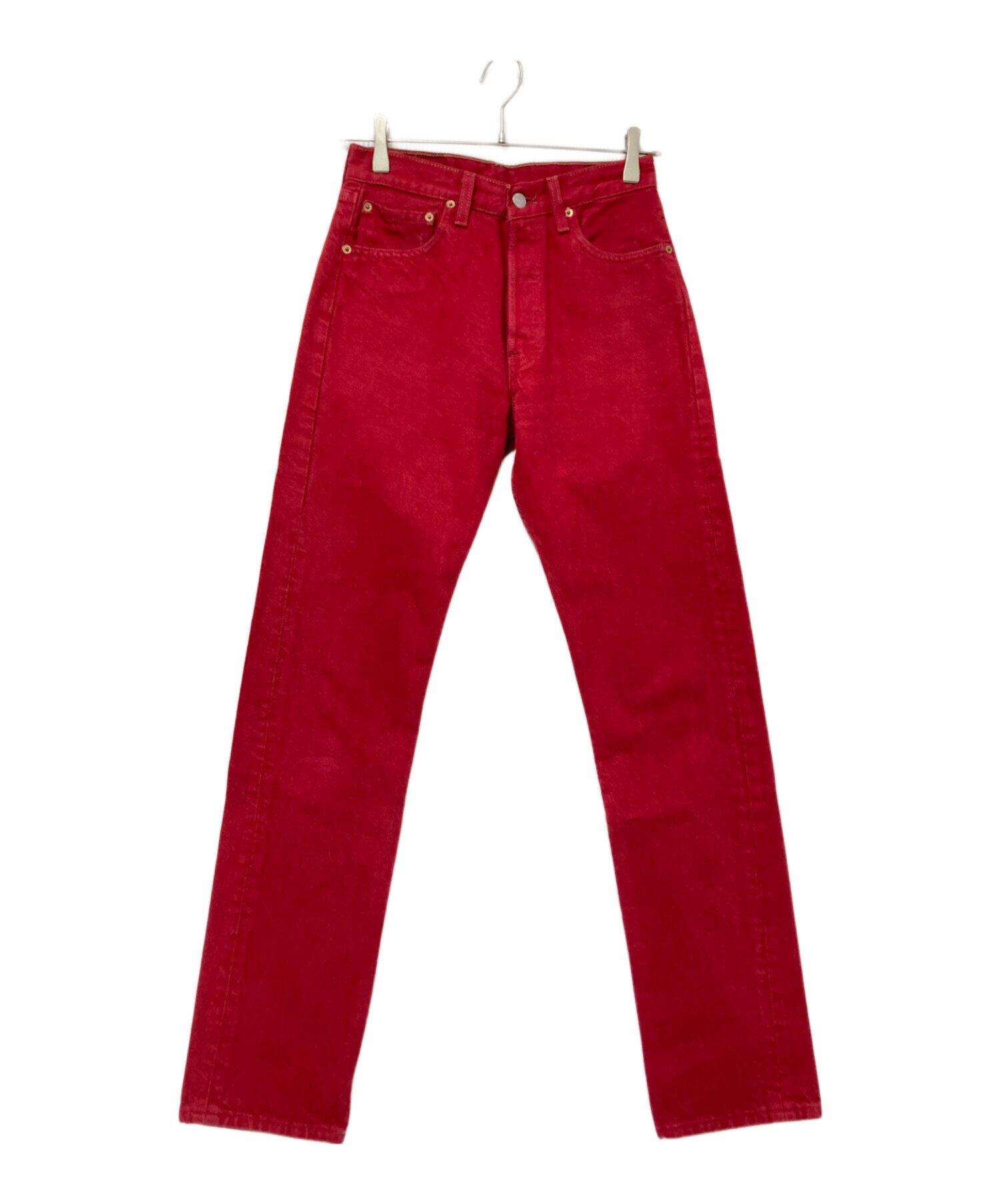 中古・古着通販】LEVI'S (リーバイス) 501デニムパンツ レッド サイズ