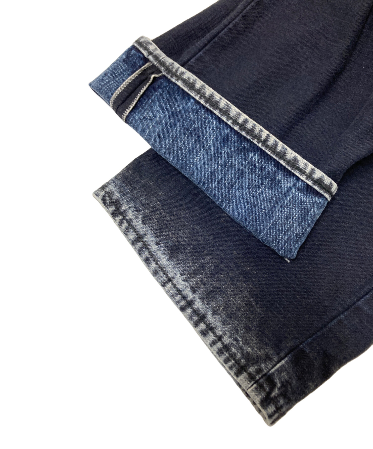 美品 RED EAR Paul smith デザインワイドデニムパンツ ブラック PS Paul Smith（ピーエスポールスミス）の「【RED EAR】ミックス