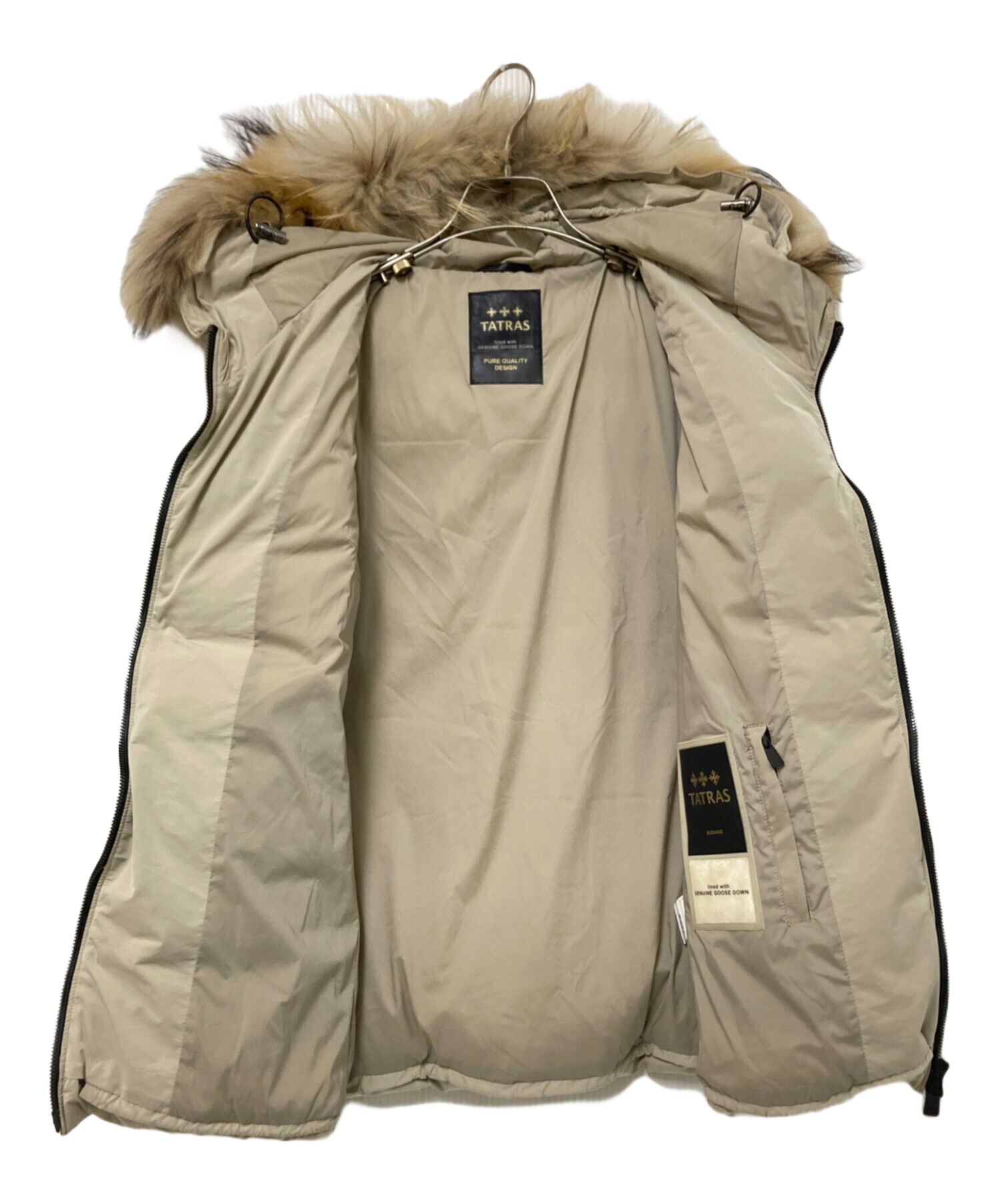 中古・古着通販】TATRAS (タトラス) ダウンジャケット ベージュ