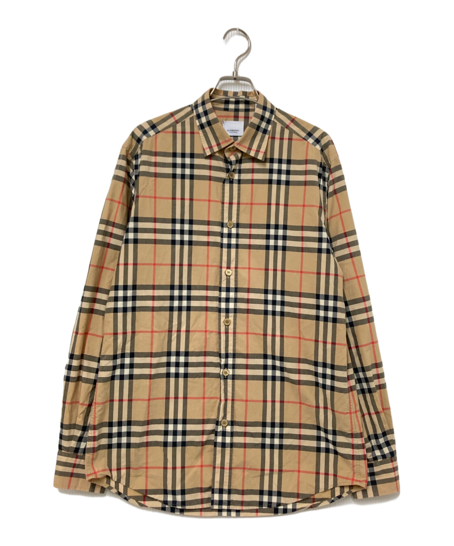 バーバリーロンドン Burberry LONDON トップス 長袖カットソー サイズ1 S レッド レディース 中古・古着通販BURBERRY LONDON (バーバリーロンドン) ノバチェック