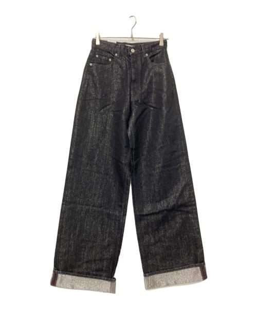 中古・古着通販】moussy (マウジー) GLITTER DENIM WIDE