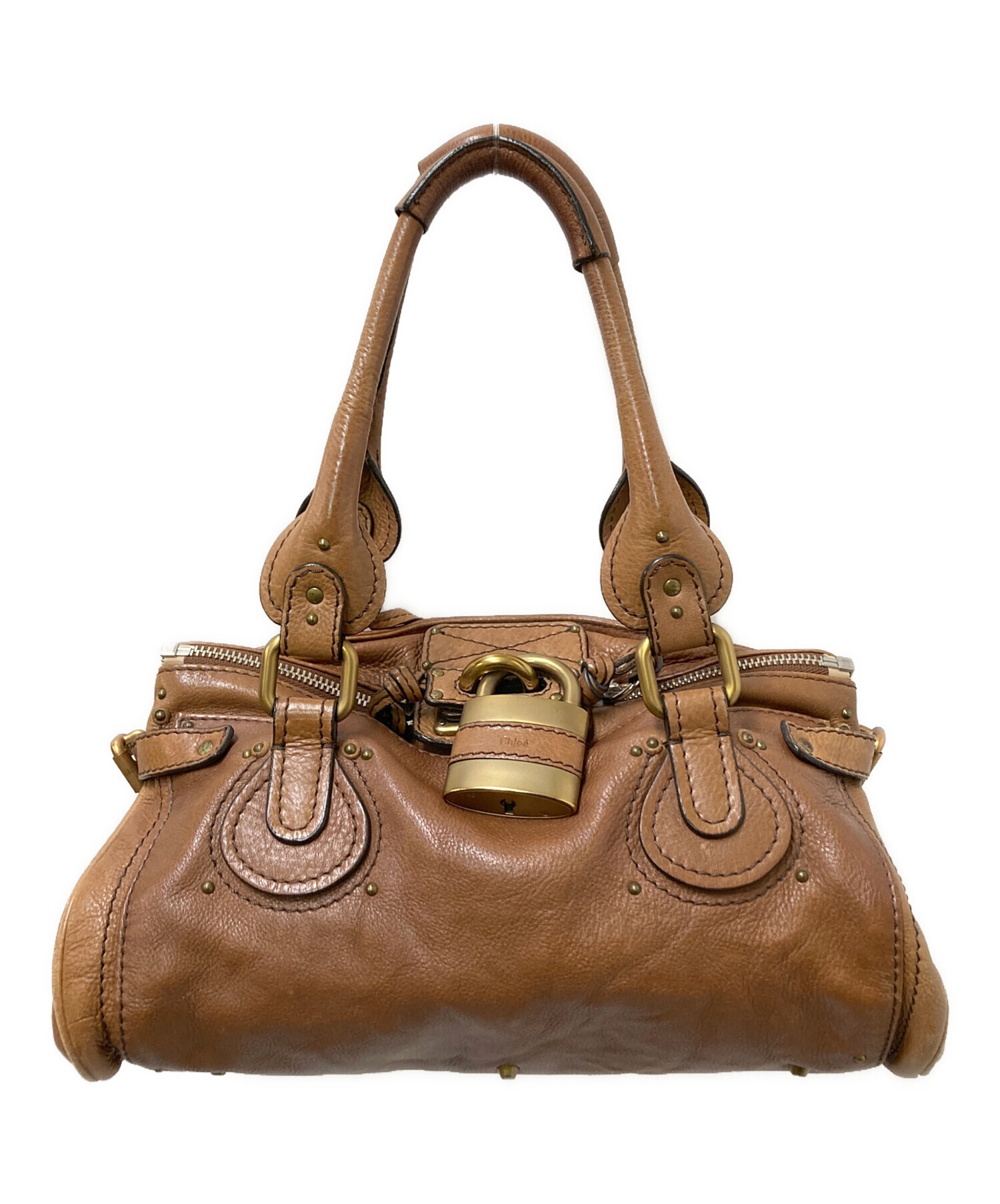 中古・古着通販】Chloe (クロエ) パディントンハンドバッグ ブラウン