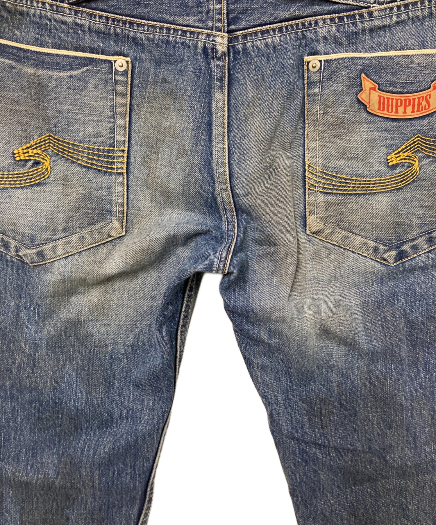 中古・古着通販】duppies (ダッピーズ) セルビッヂ加工デニムパンツ 