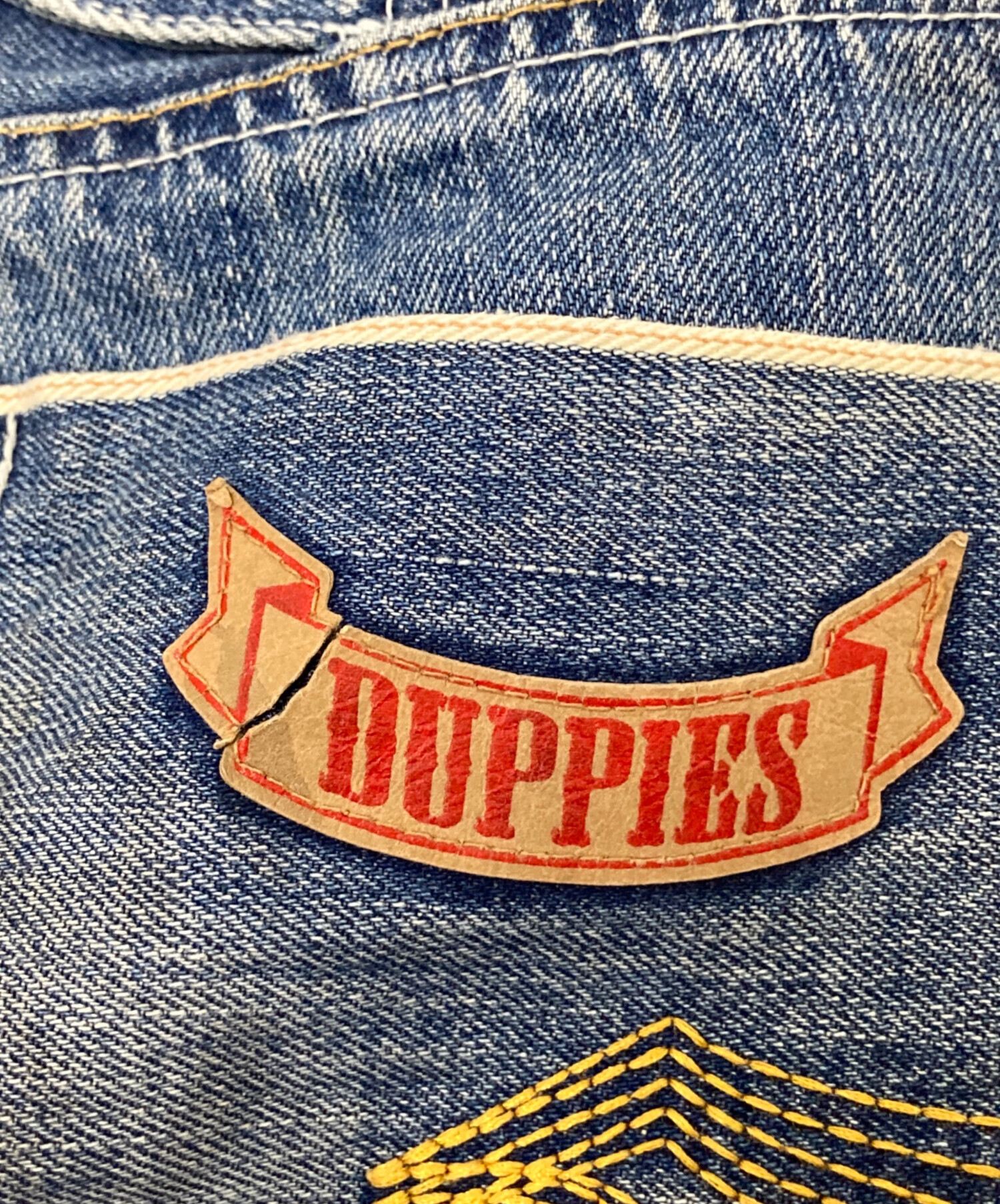 中古・古着通販】duppies (ダッピーズ) セルビッヂ加工デニムパンツ 