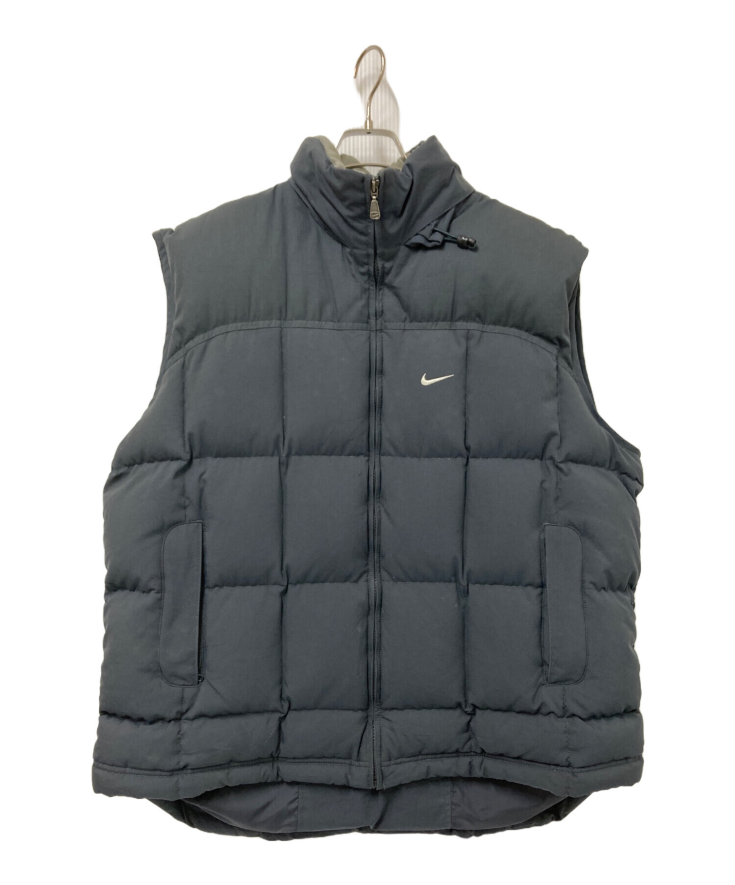 中古・古着通販】NIKE (ナイキ) ダウンベスト グレー サイズ:XL 