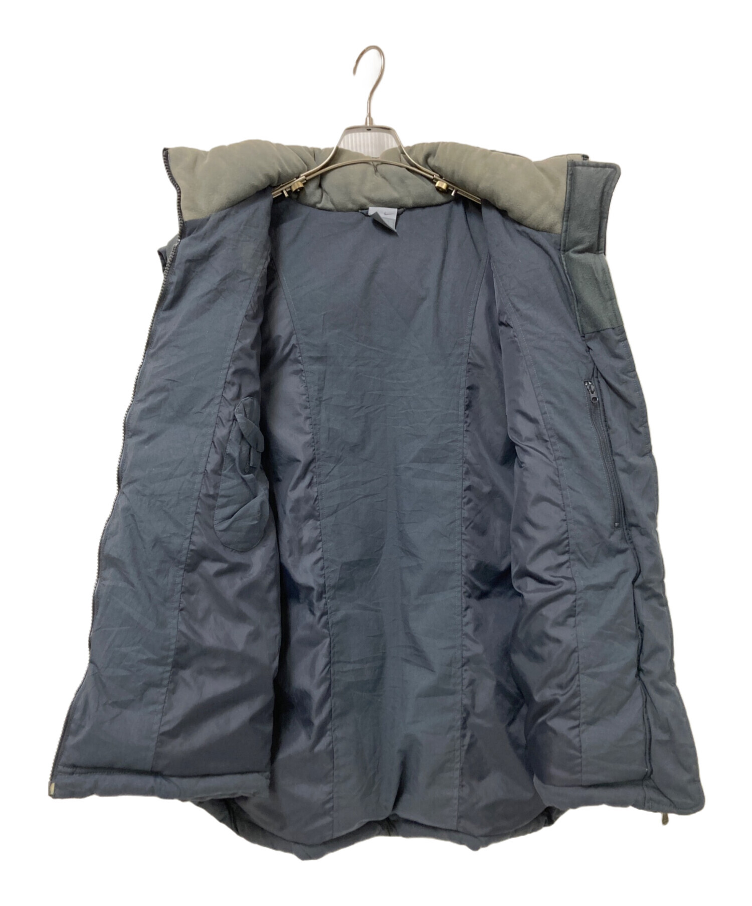 中古・古着通販】NIKE (ナイキ) ダウンベスト グレー サイズ:XL 