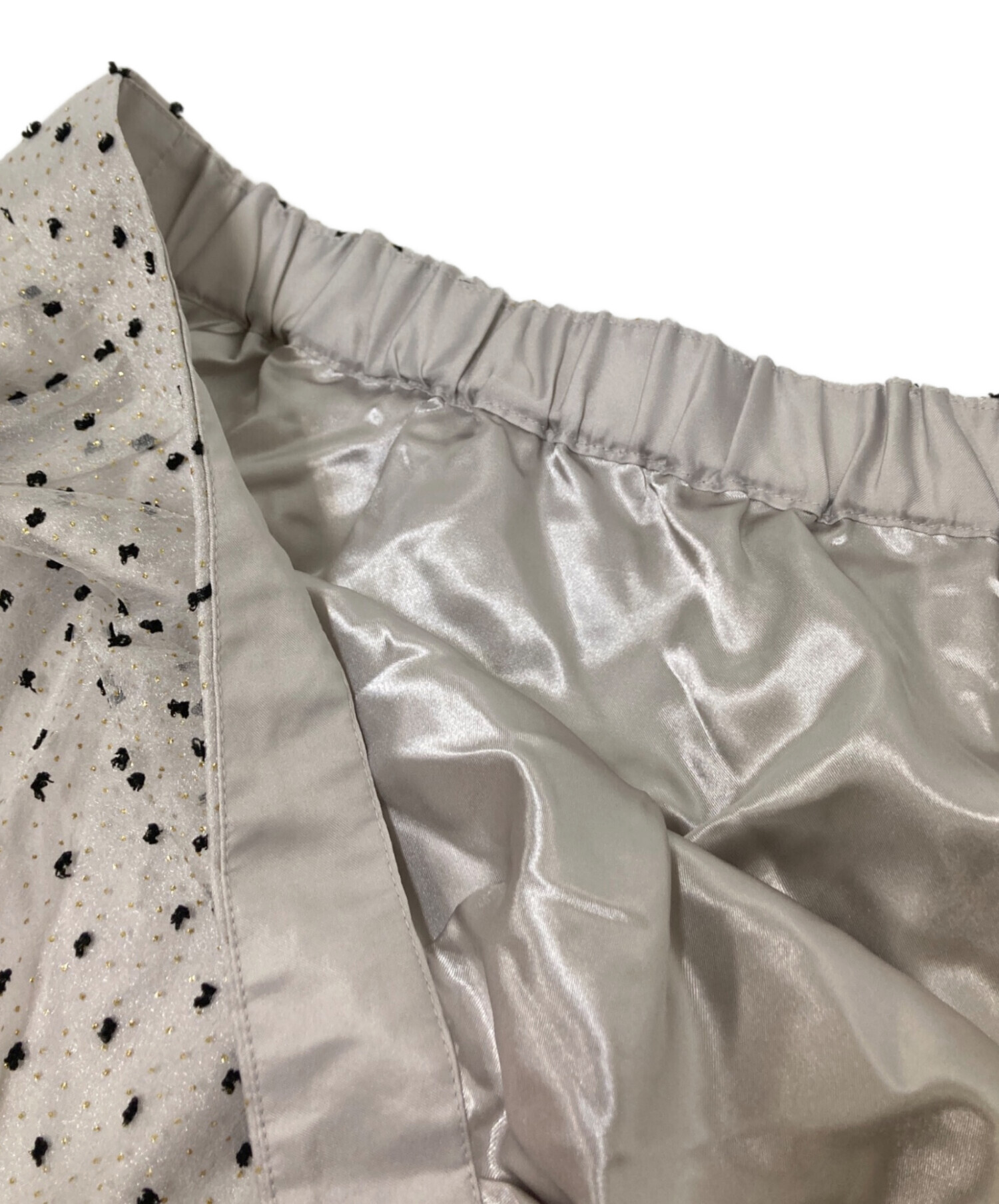 中古・古着通販】CADUNE (カデュネ) キラキラドットスカート グレー