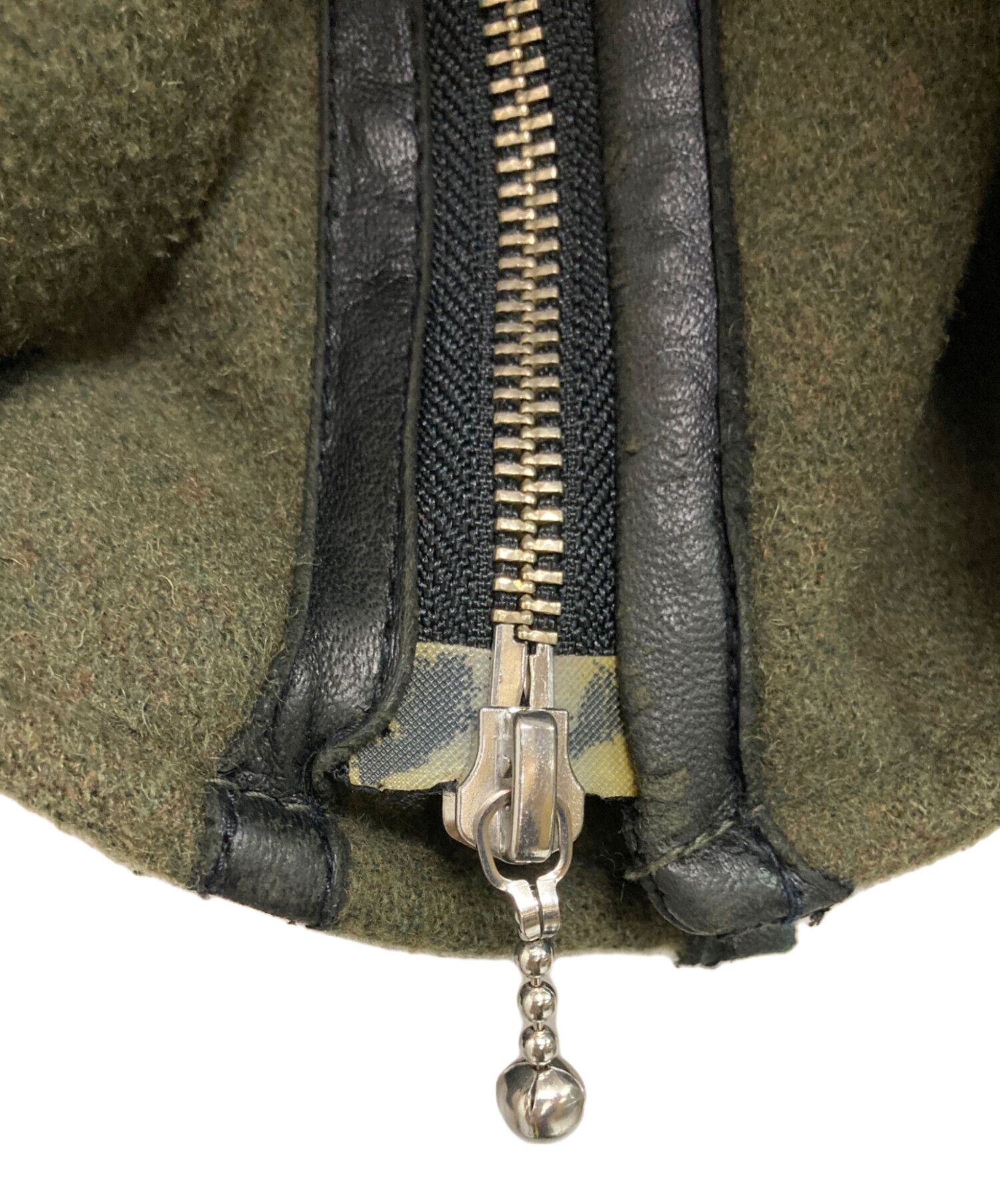中古・古着通販】glamb (グラム) レザー切替ウールダブルライダース