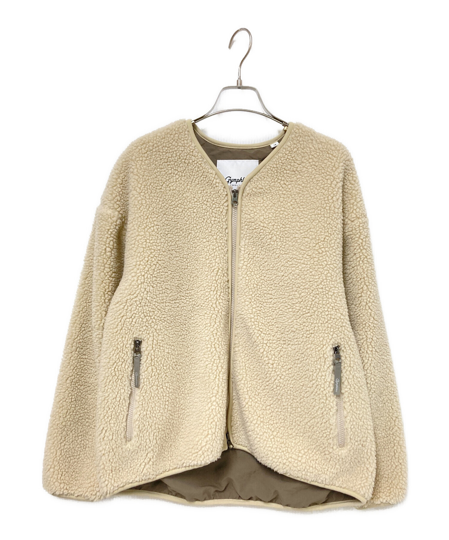 中古・古着通販】Gymphlex (ジムフレックス) ノーカラージップボア