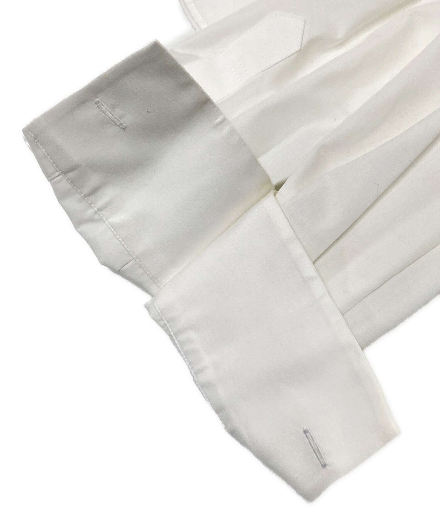 極美品　sacai サカイ　バックプリーツ　長袖シャツ　ブラック 17年製　2 極美品 sacai サカイ バックプリーツ 長袖シャツ ブラック 17年製 2