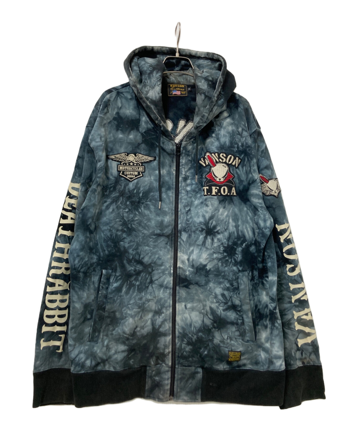 中古・古着通販】VANSON (バンソン) パーカー グレー サイズ:XL