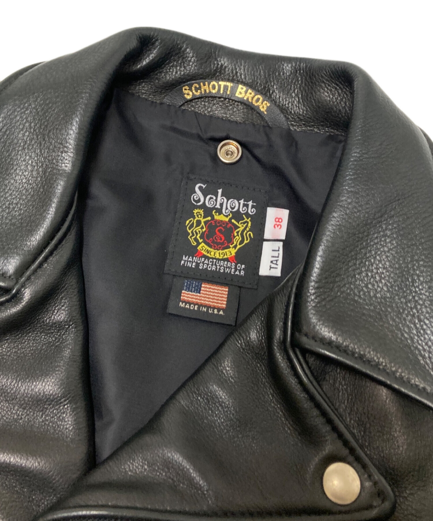 中古・古着通販】Schott (ショット) ワンスターダブルライダース 中古・古着通販】Schott (ショット) ワンスターダブルライダース