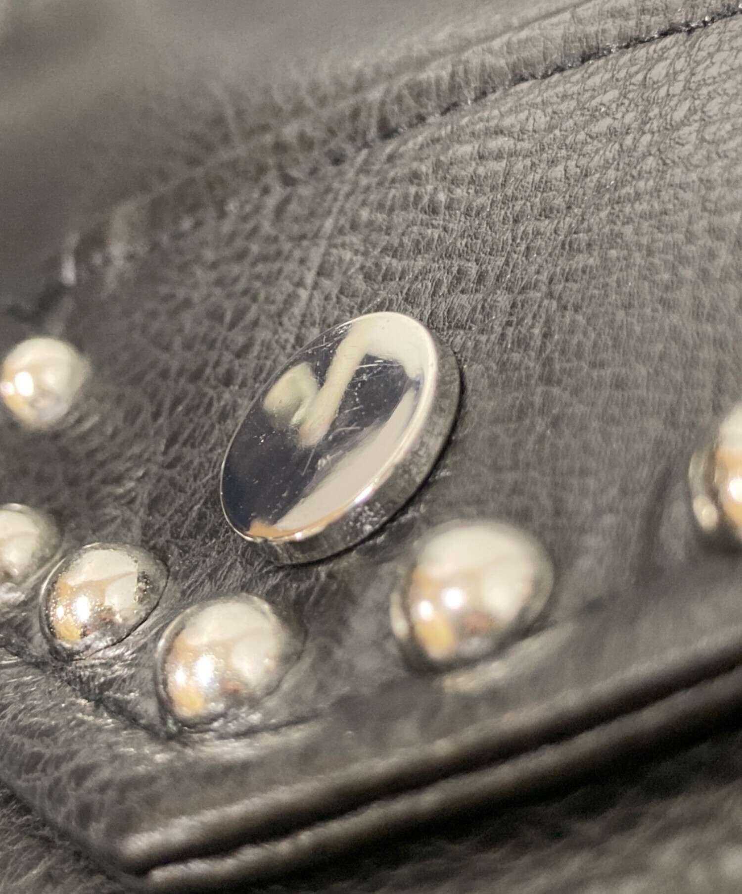 中古・古着通販】ZARA (ザラ) スタッズダブルライダースジャケット