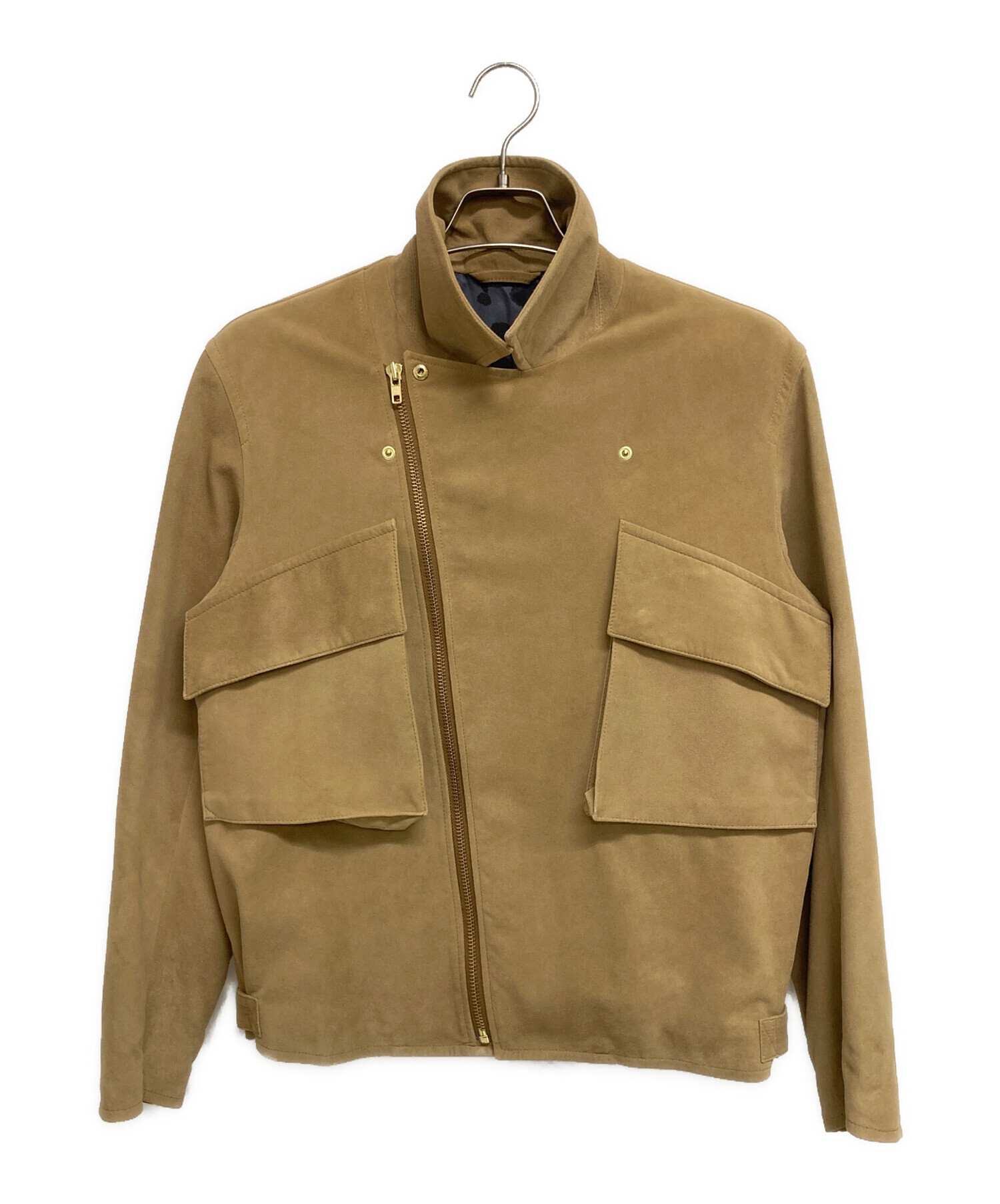 【LANVIN en Bleu】レザージャケット ベージュ 中古・古着通販】LANVIN en Bleu (ランバンオンブルー) シープスキン