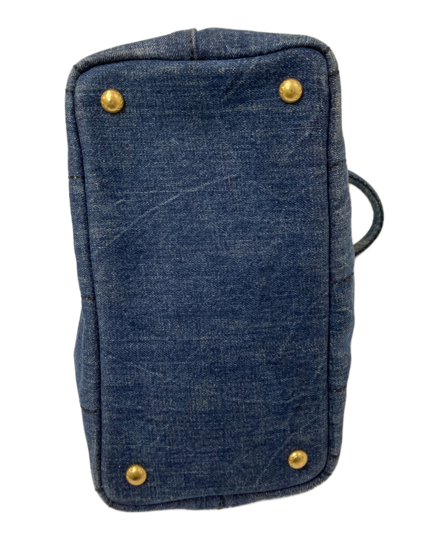 PRADA プラダ　デニム　トートバッグ 中古・古着通販】PRADA (プラダ) デニムトートバッグ インディゴ