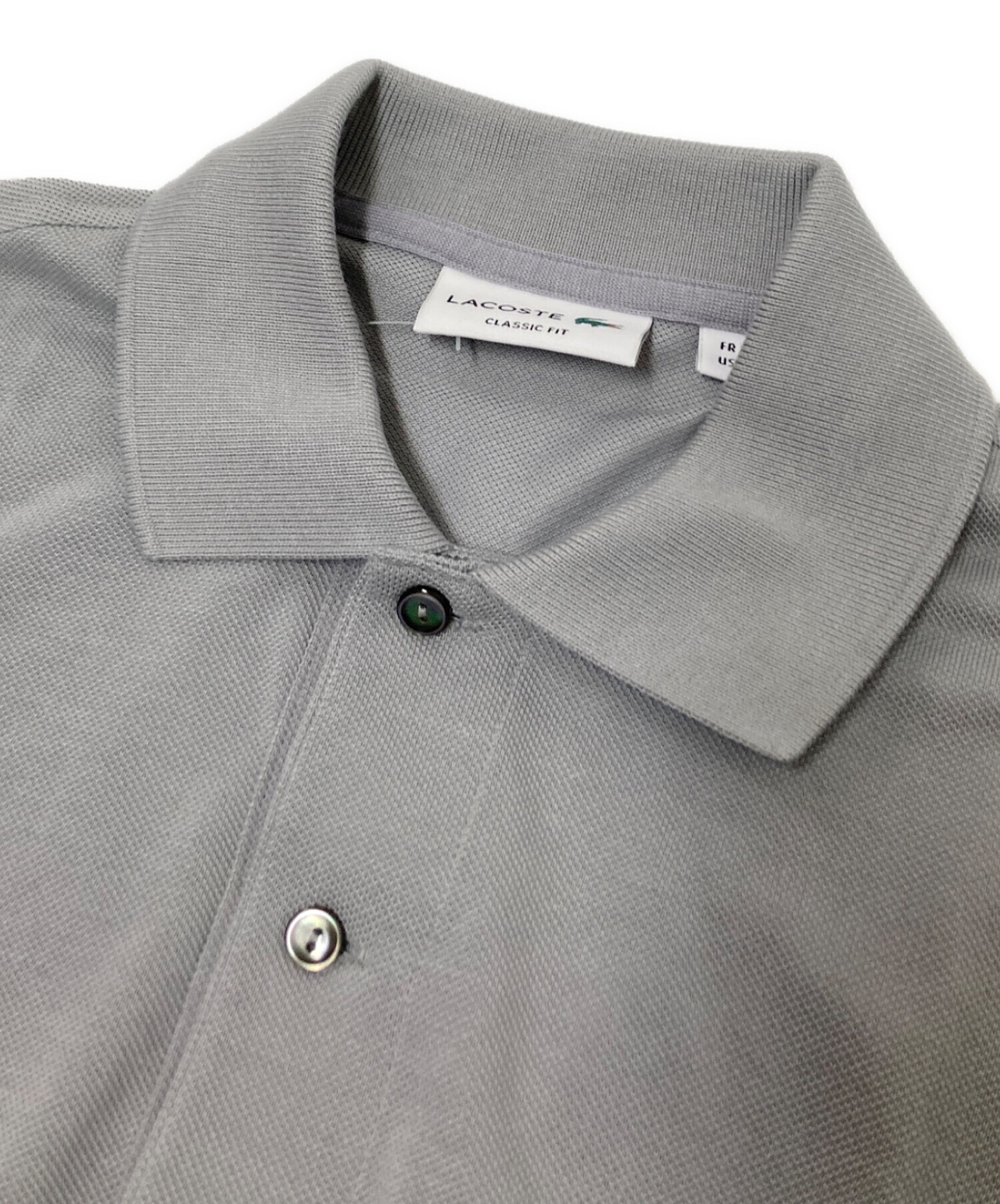 中古・古着通販】LACOSTE (ラコステ) ポロシャツ グレー サイズ:3 未