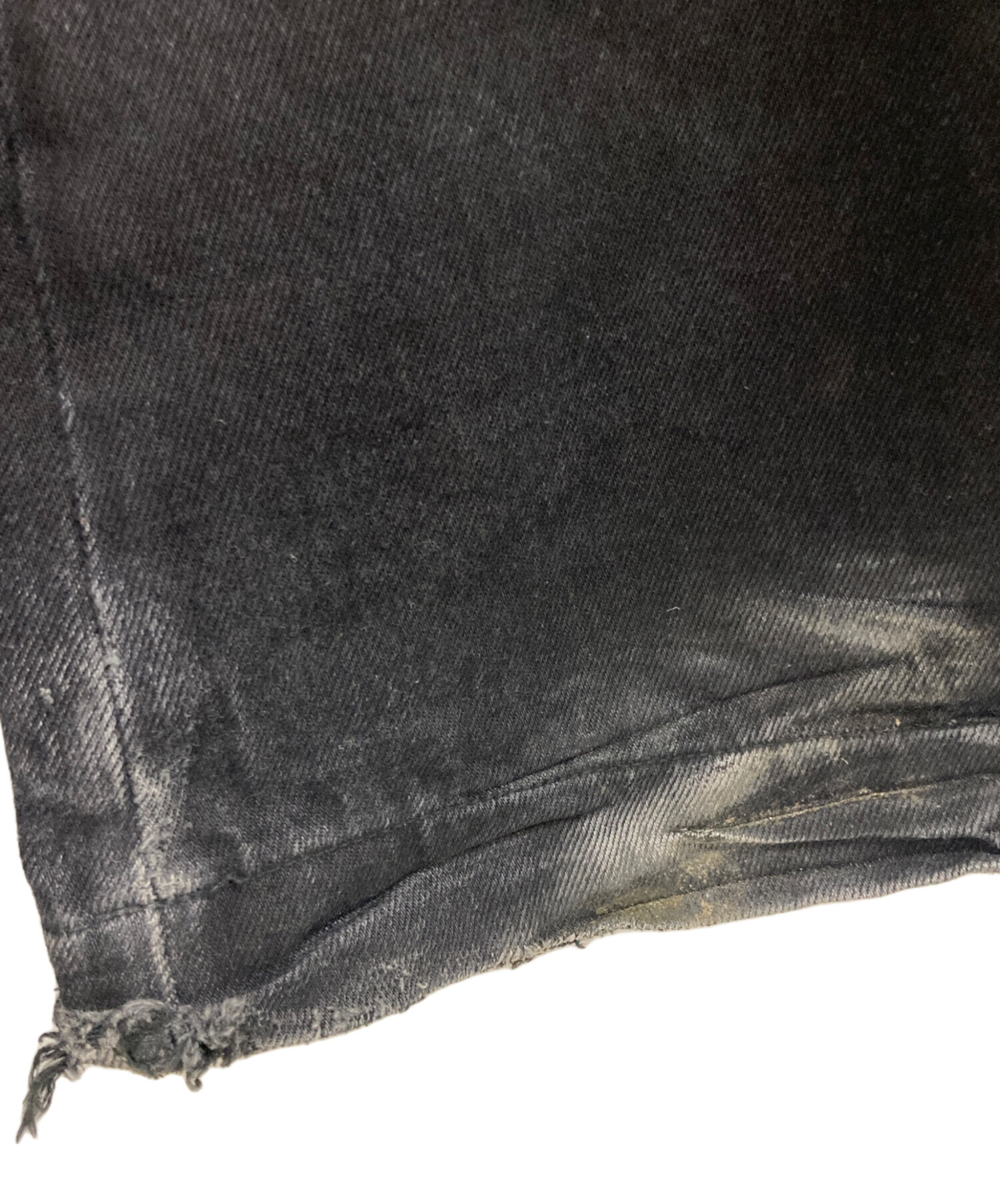 中古・古着通販】yori sport (ヨリ スポーツ) 5 STRIPE DENIM ブラック