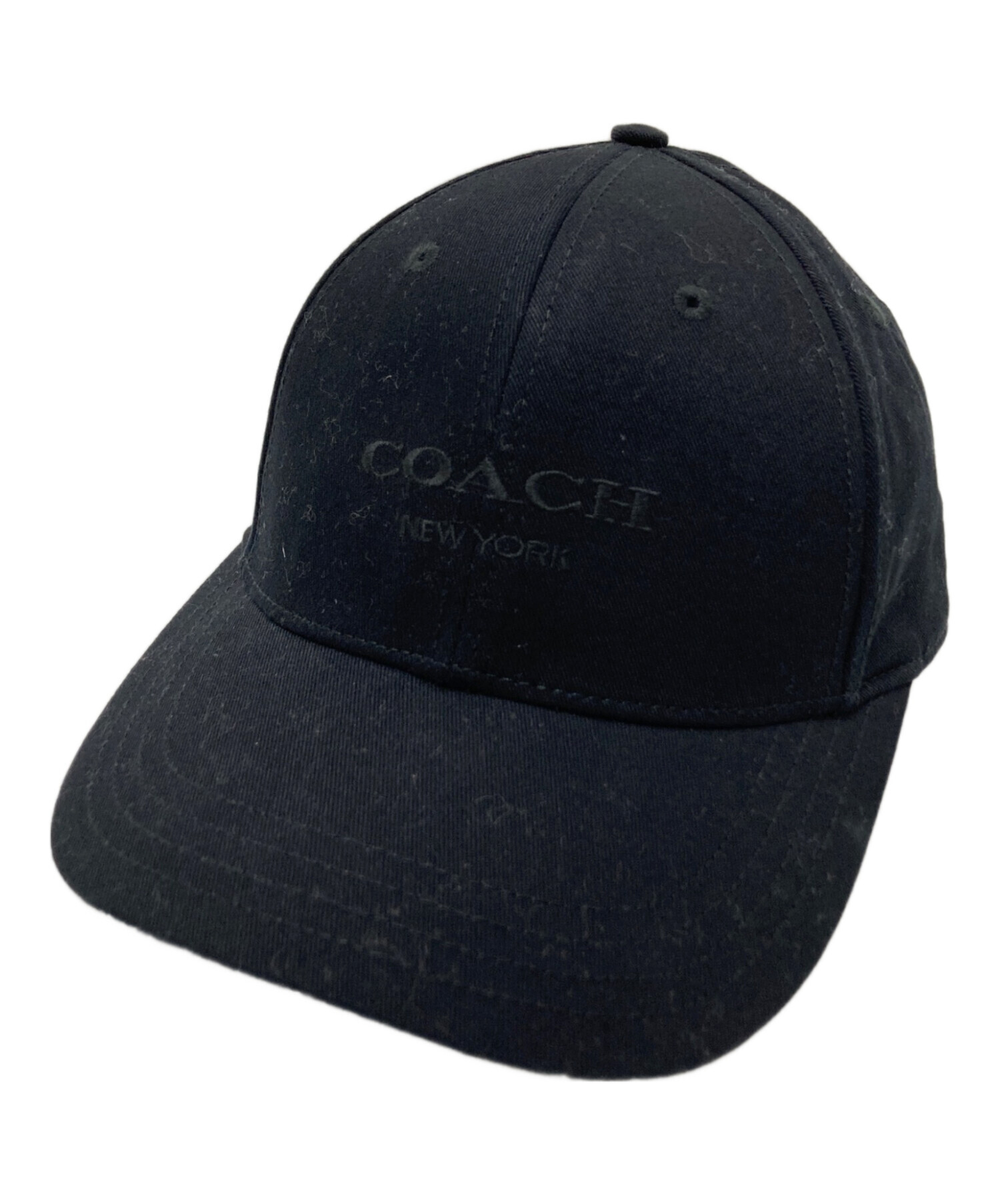 中古・古着通販】COACH (コーチ) キャップ ブラック サイズ:M/L