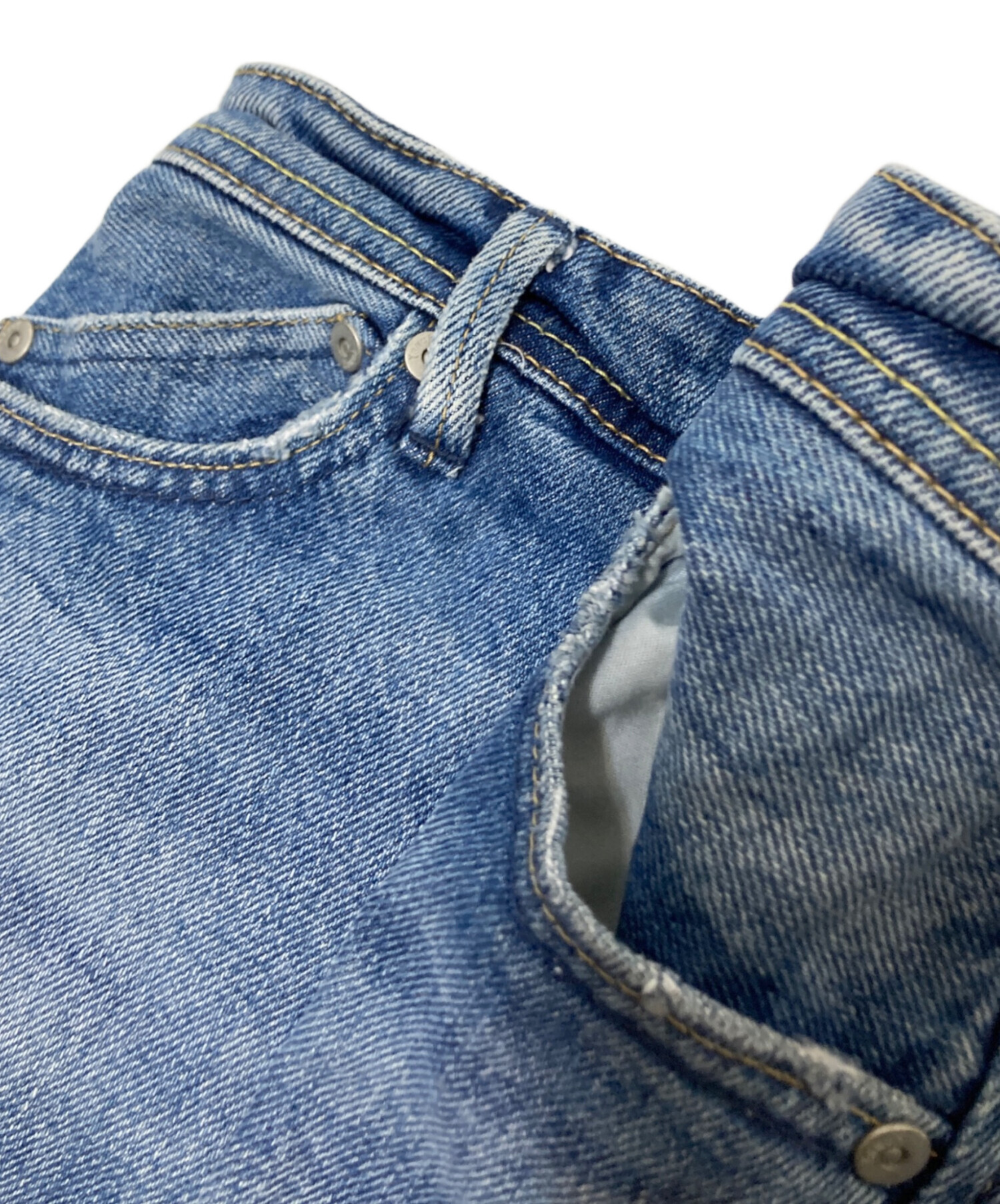 中古・古着通販】YANUK (ヤヌーク) デニムショートパンツ インディゴ