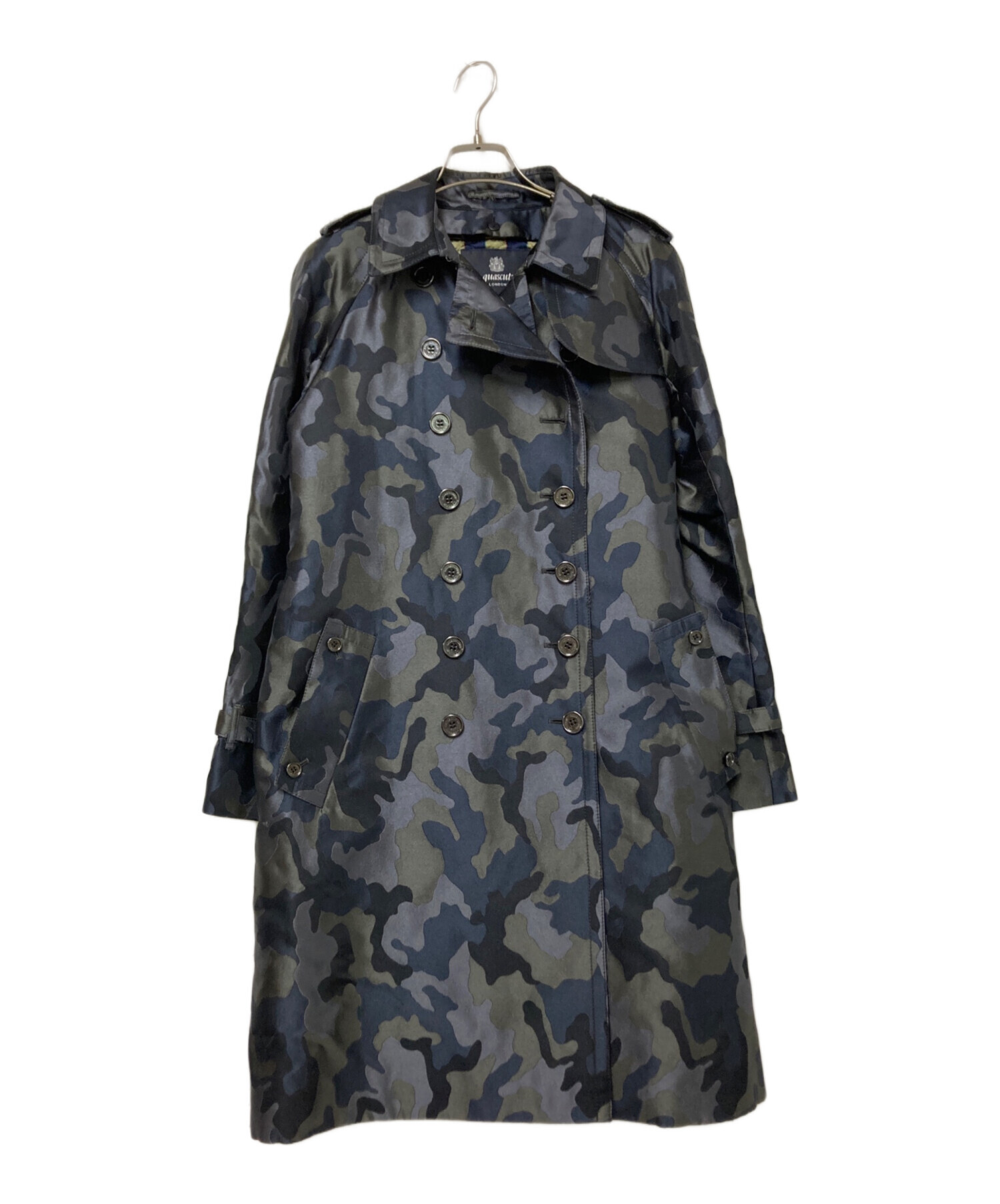 Aquascutum　迷彩柄 トレンチコート テント生地size38 中古・古着通販】Aquascutum (アクアスキュータム) ライナー付迷彩