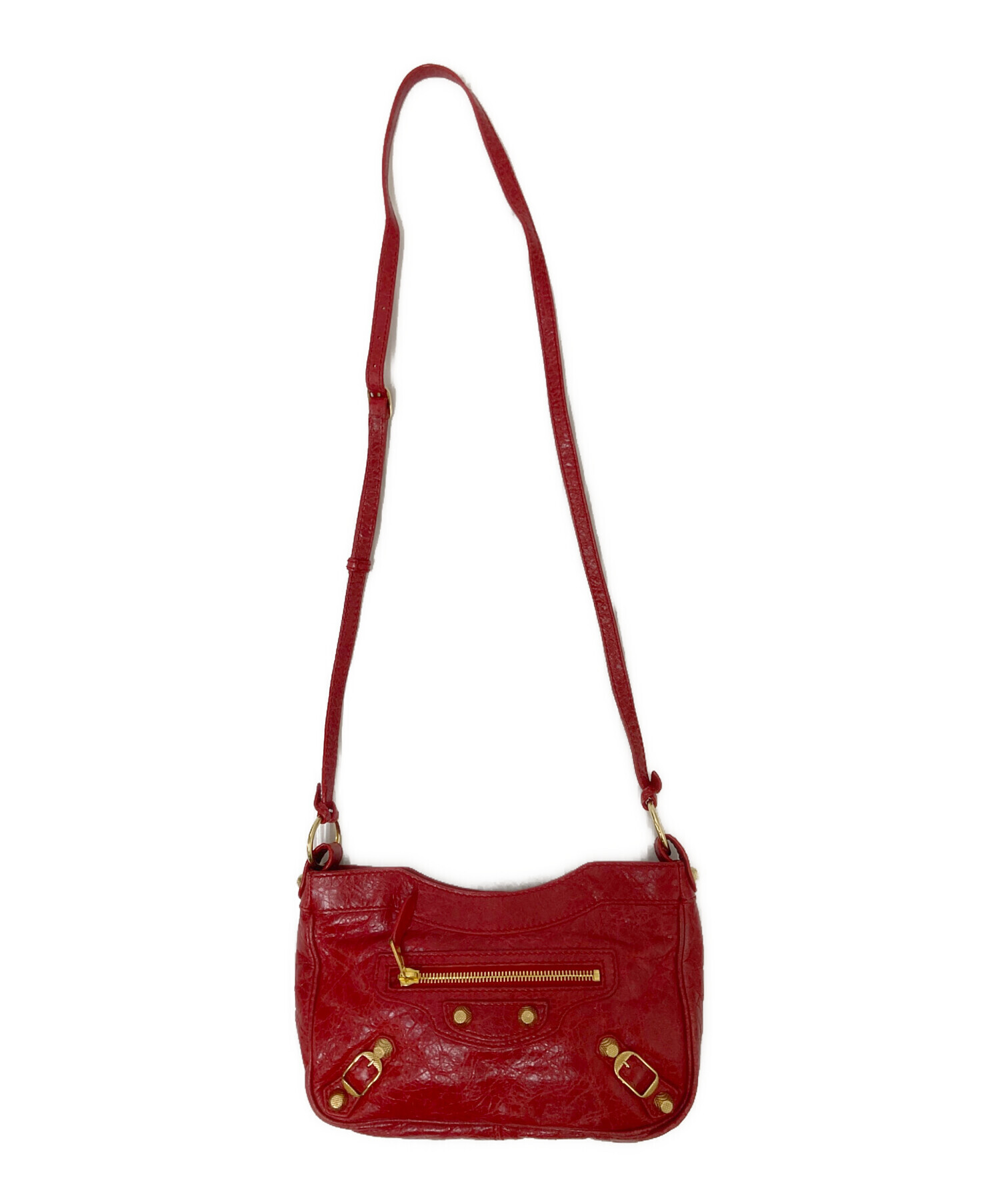 中古・古着通販】BALENCIAGA (バレンシアガ) ショルダーバッグ レッド