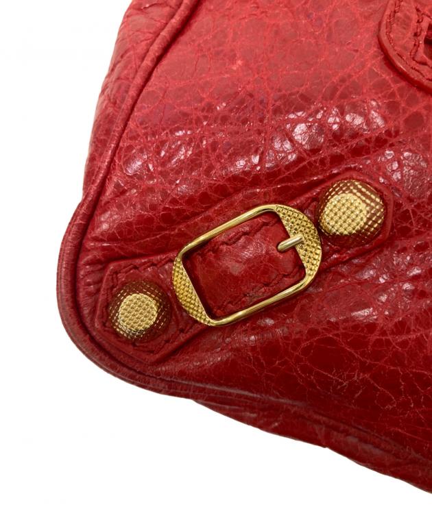 BALENCIAGA ショルダーバッグ　レッド　赤色 バレンシアガ BALENCIAGA 2way ルカゴール シティ ショルダーバッグ