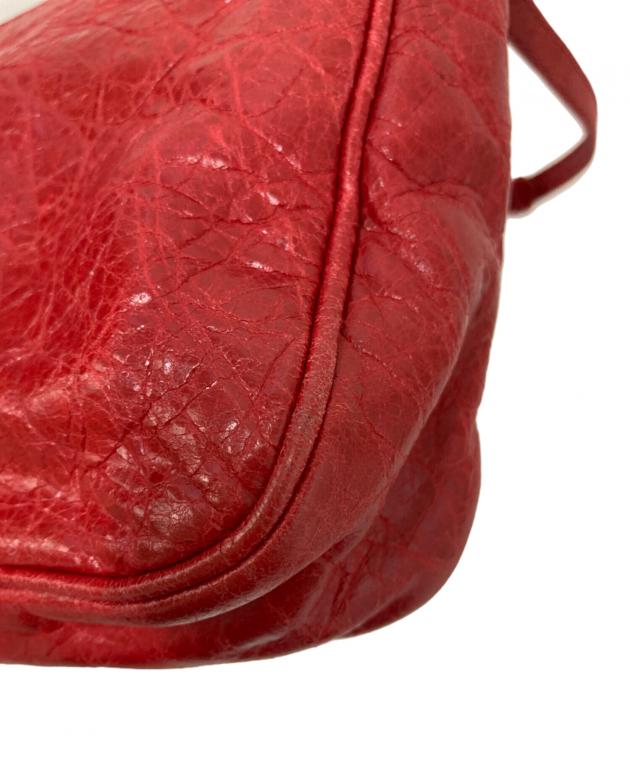 BALENCIAGA ショルダーバッグ　レッド　赤色 中古・古着通販】BALENCIAGA (バレンシアガ) ショルダーバッグ レッド