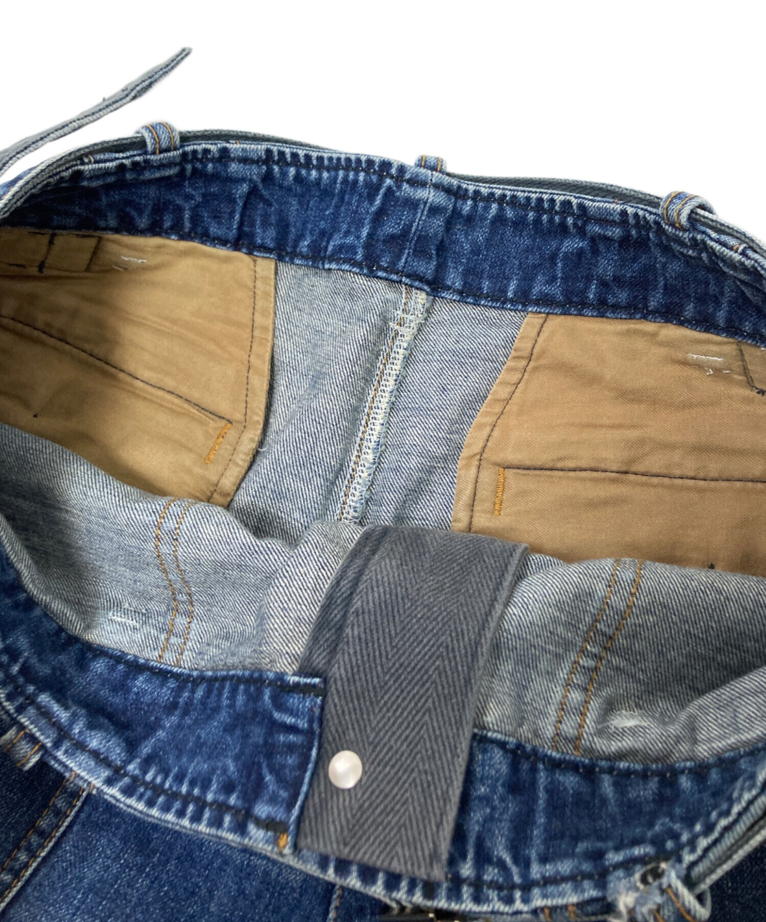 中古・古着通販】sacai (サカイ) ボンテージデニムパンツ インディゴ