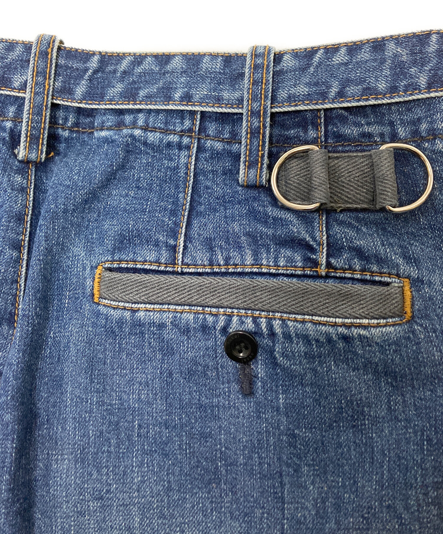 中古・古着通販】sacai (サカイ) ボンテージデニムパンツ インディゴ