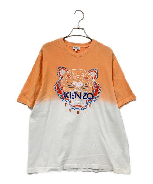 中古・古着通販】KENZO (ケンゾー) 刺繍Tシャツ オレンジ サイズ:S