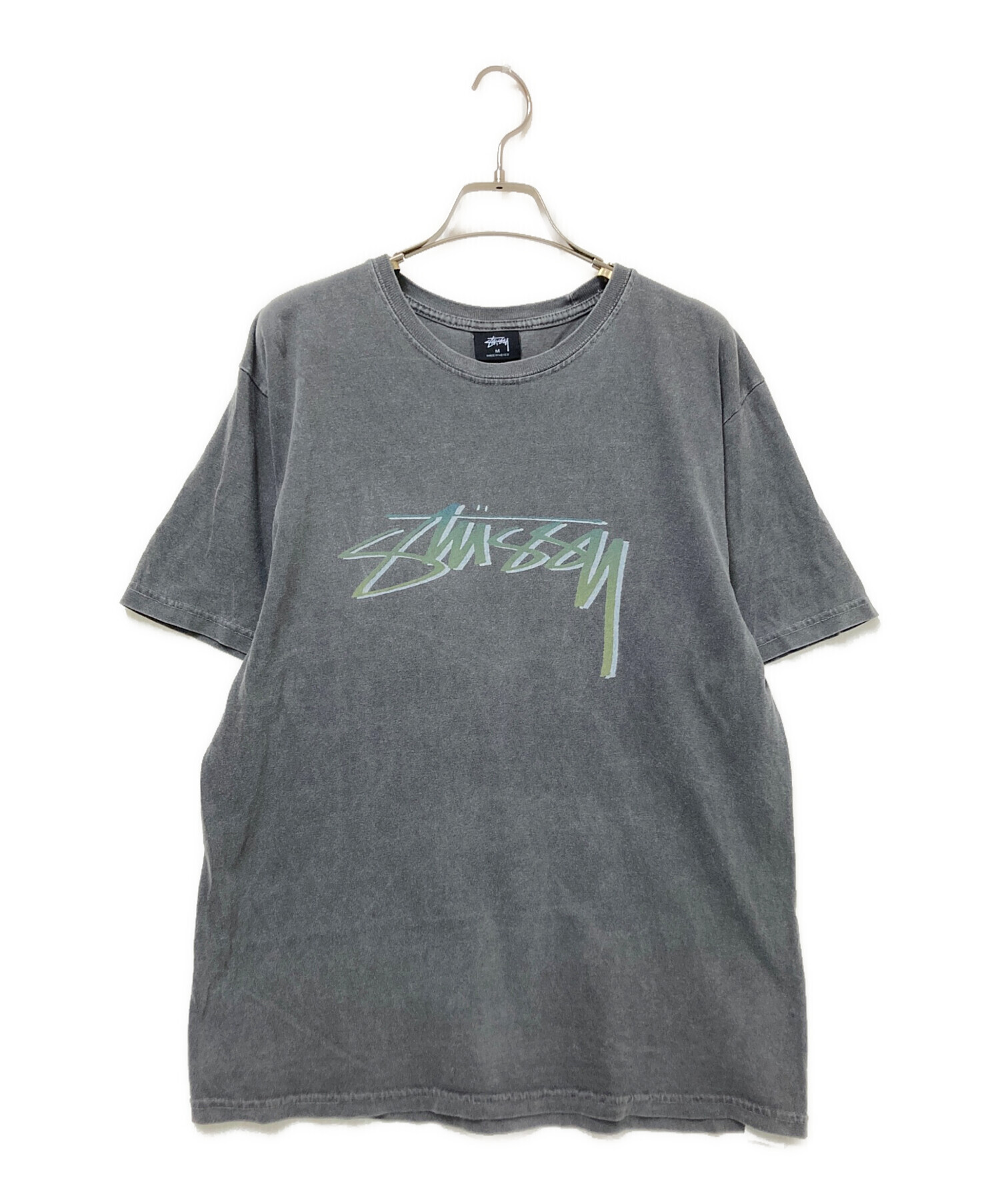 中古・古着通販】stussy (ステューシー) ロゴプリントTシャツ グレー