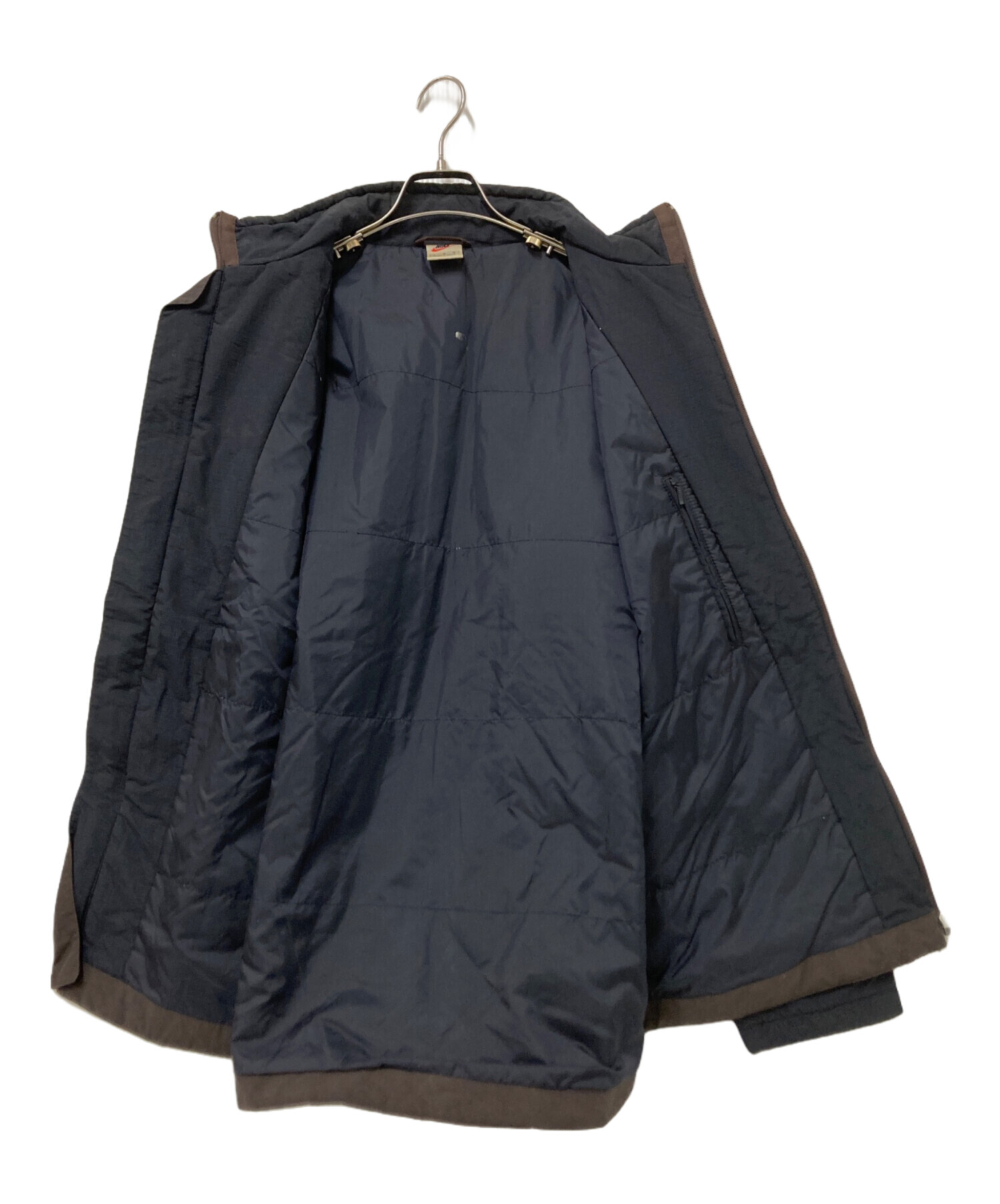 中古・古着通販】NIKE (ナイキ) ナイロンジャケット ブラック×ブラウン