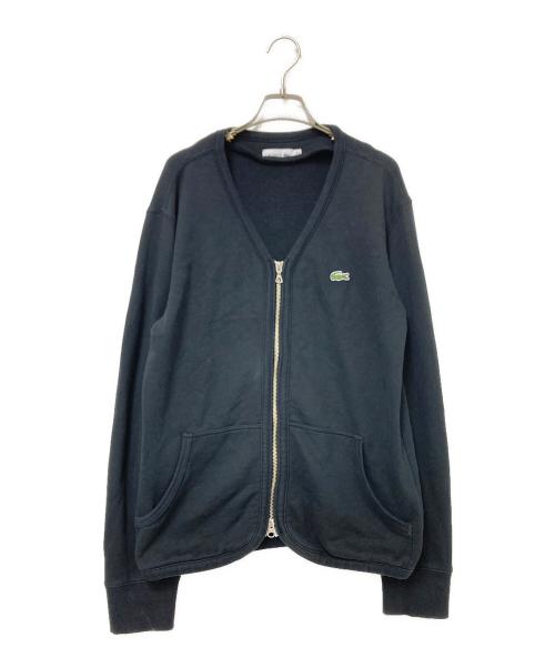 中古・古着通販】LACOSTE (ラコステ) スウェットカーディガン ブラック