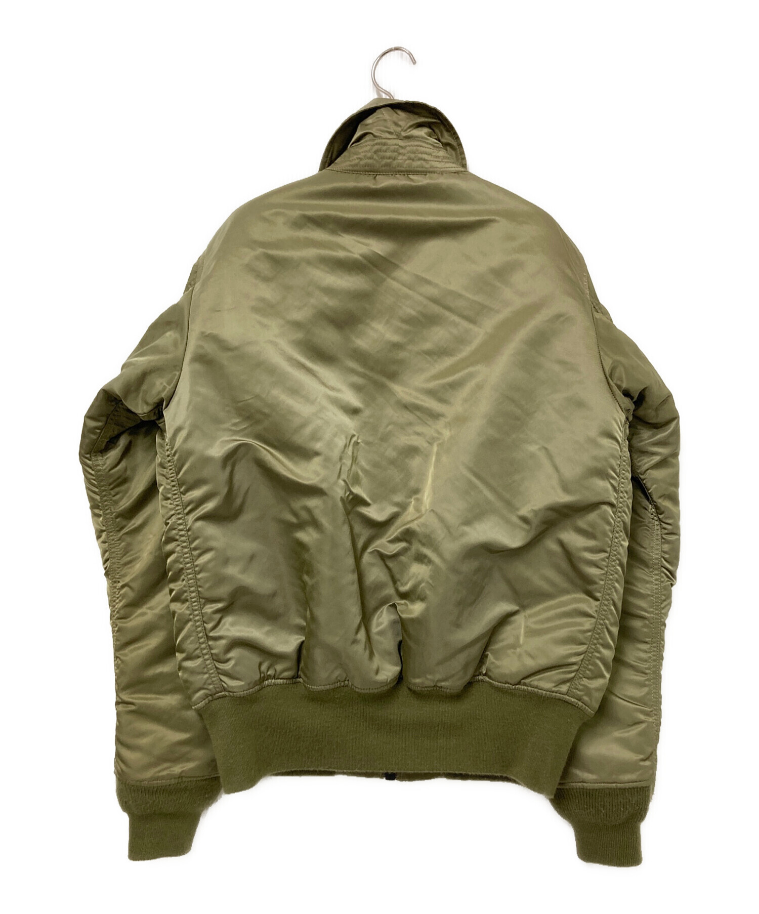 中古・古着通販】ALPHA (アルファ) フライトジャケット オリーブ