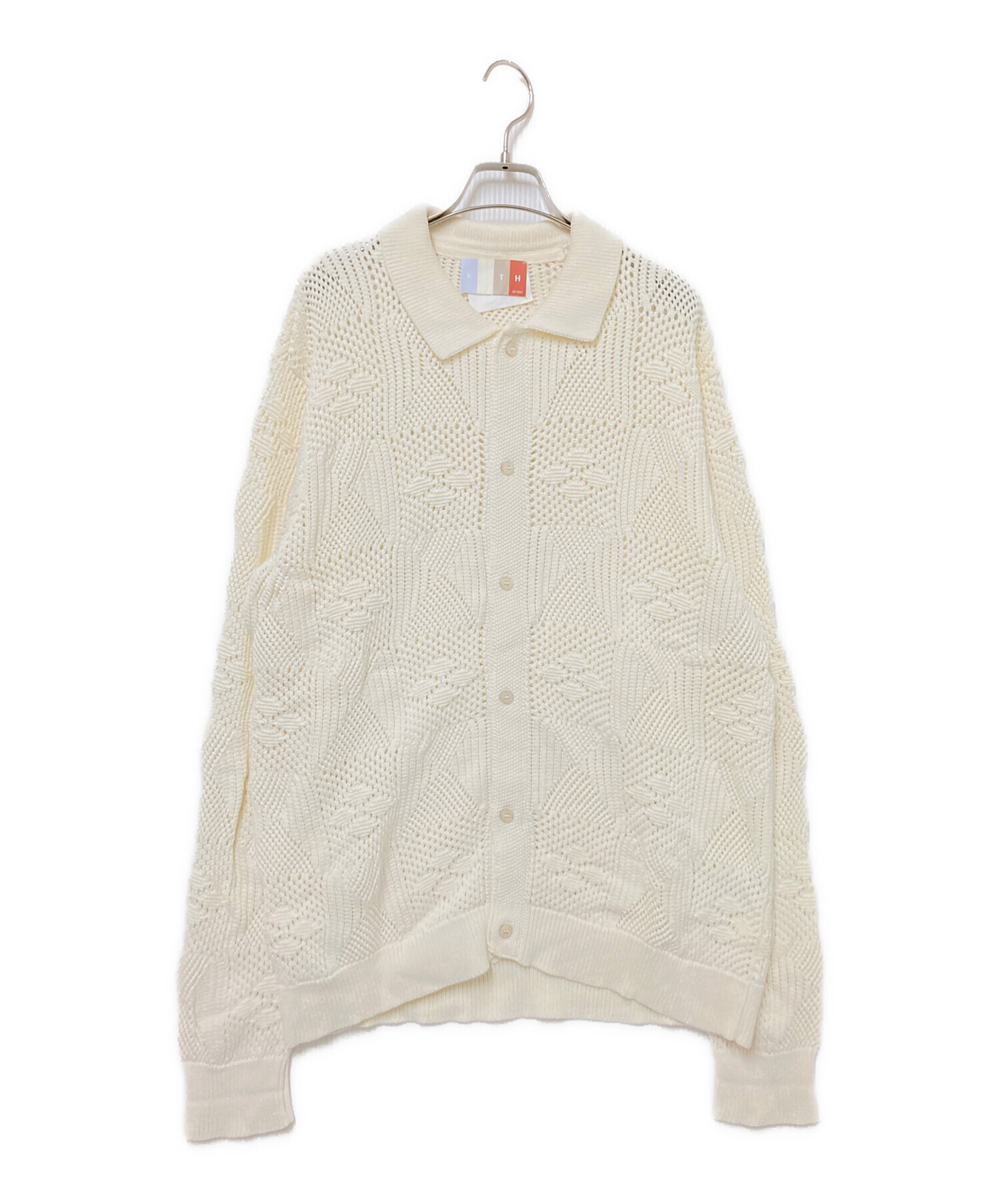 中古・古着通販】KITH (キス) ニットシャツ ホワイト サイズ:XL