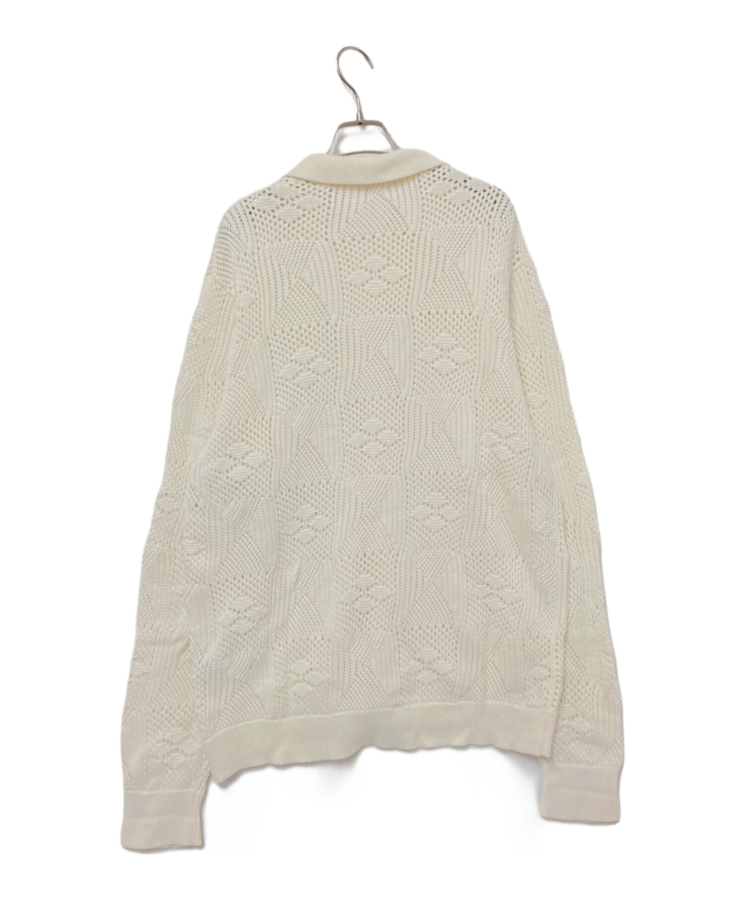 中古・古着通販】KITH (キス) ニットシャツ ホワイト サイズ:XL