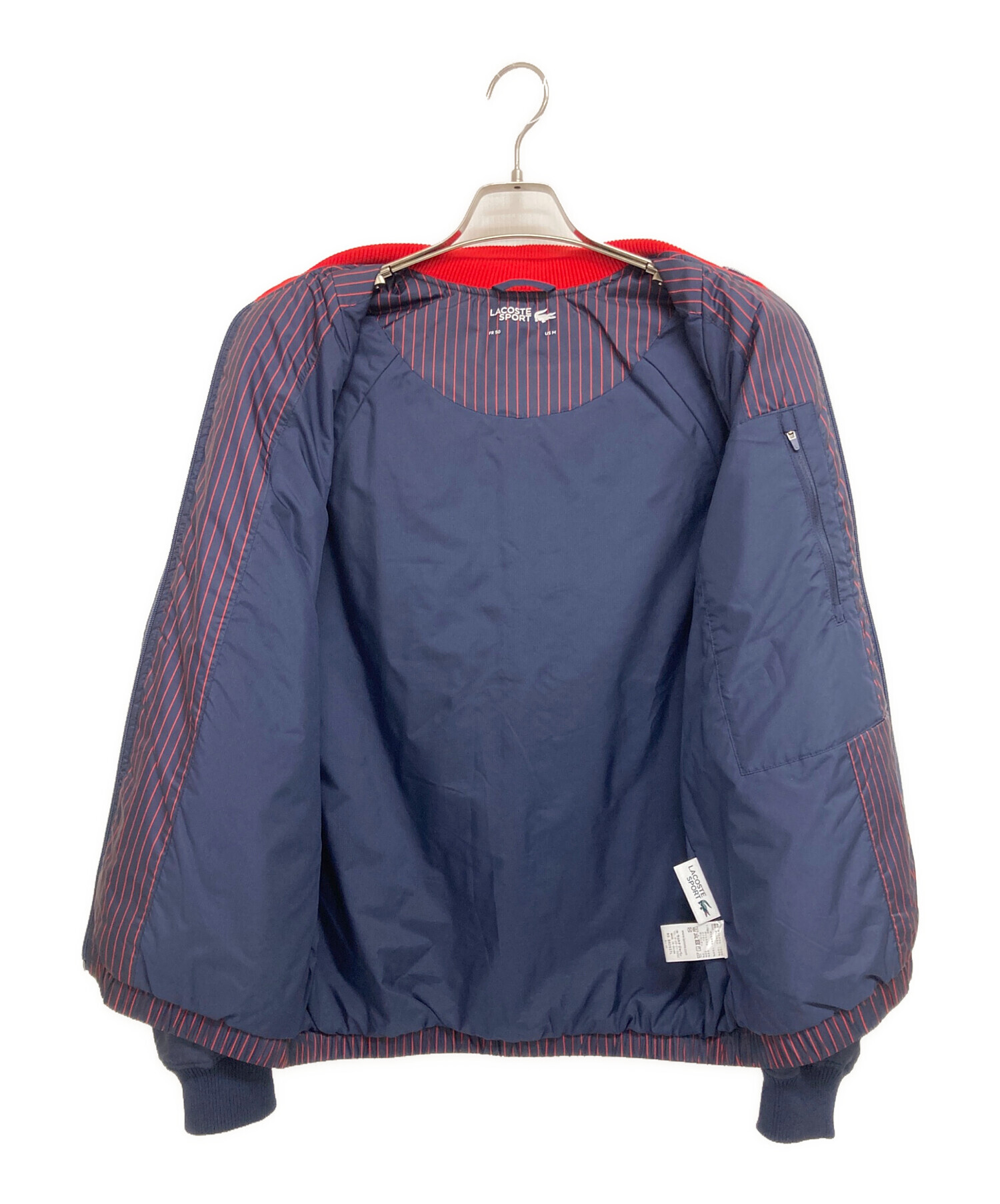 中古・古着通販】LACOSTE (ラコステ) 撥水ストライプジップゴルフ