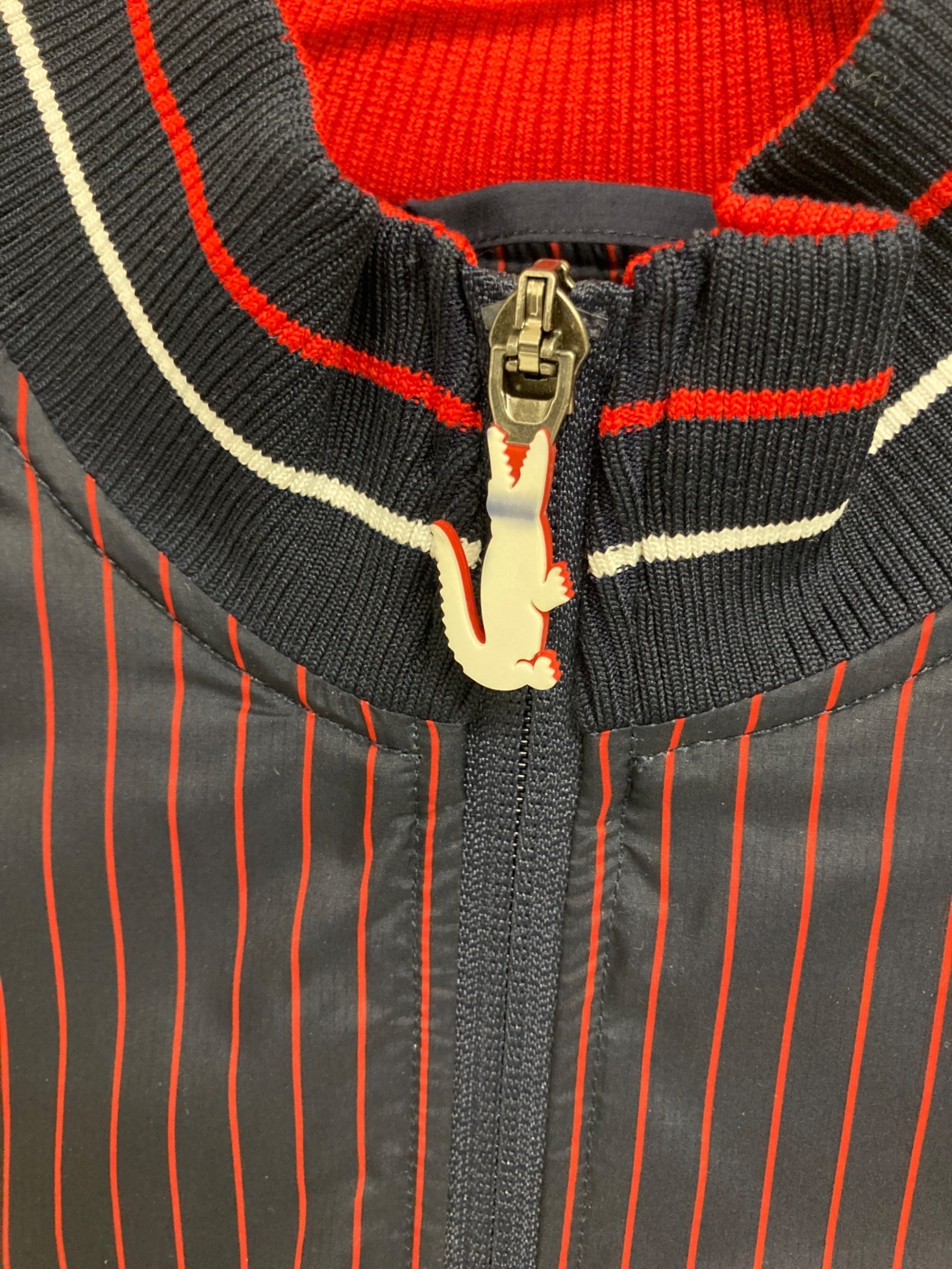 中古・古着通販】LACOSTE (ラコステ) 撥水ストライプジップゴルフ