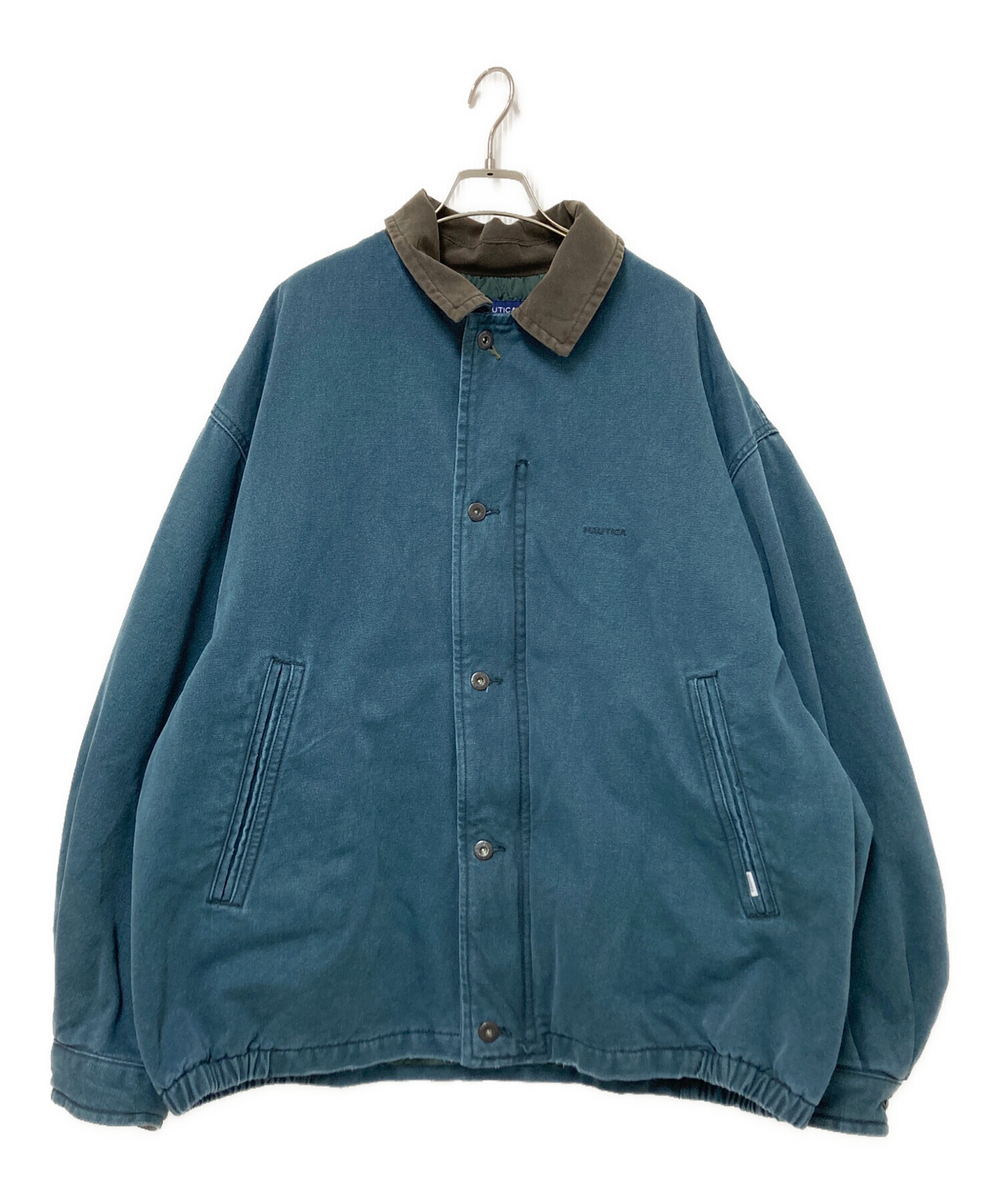 nautica ダックジャケット 中綿 オリーブ NAUTICA（ノーティカ） ブルゾン アウター 中綿 ガーメントダイ