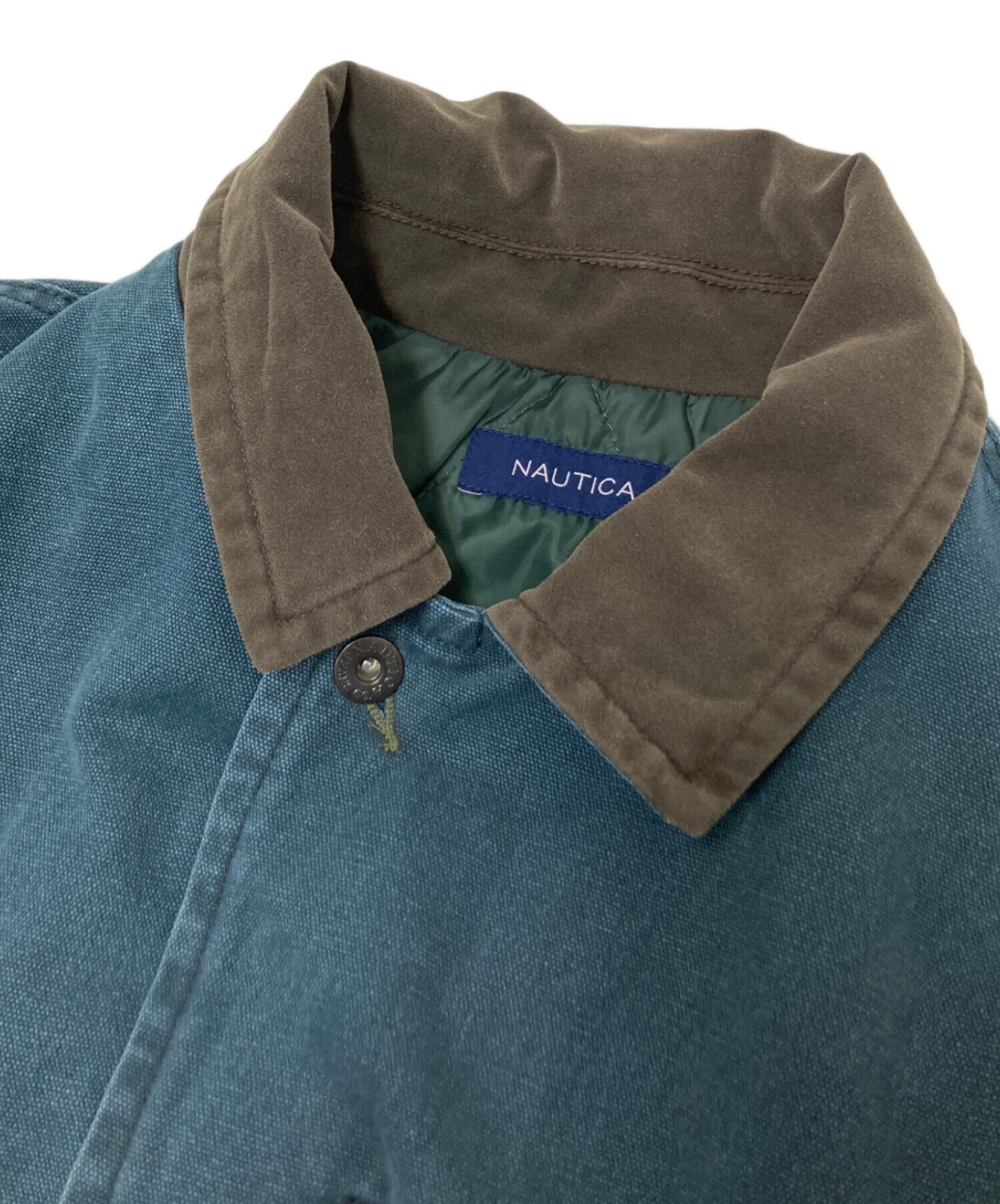 nautica ダックジャケット 中綿 オリーブ NAUTICA（ノーティカ） ブルゾン アウター 中綿 ガーメントダイ