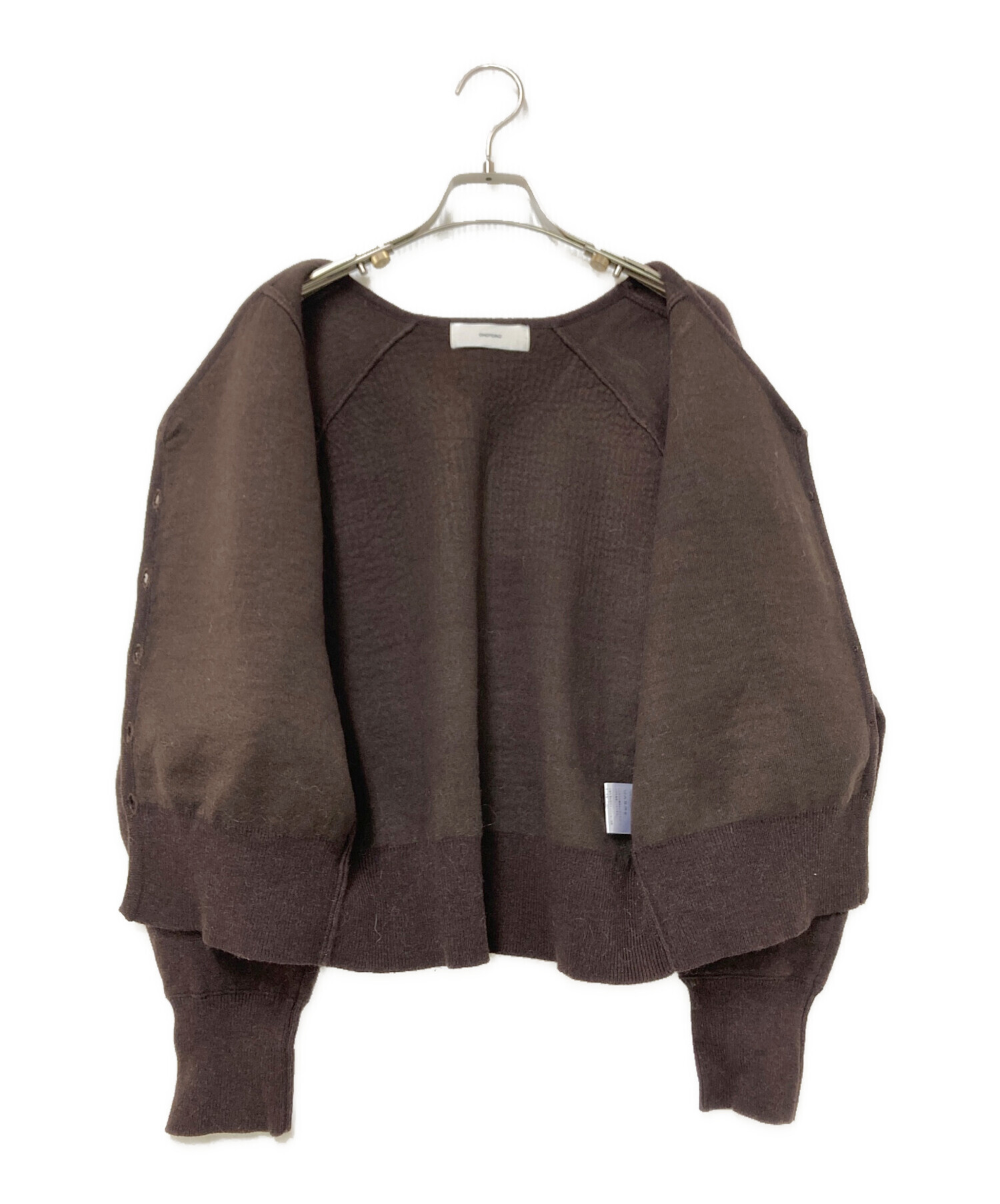 OHOTORO (オオトロ) volume knit cardigan ブラウン サイズ:下記参照