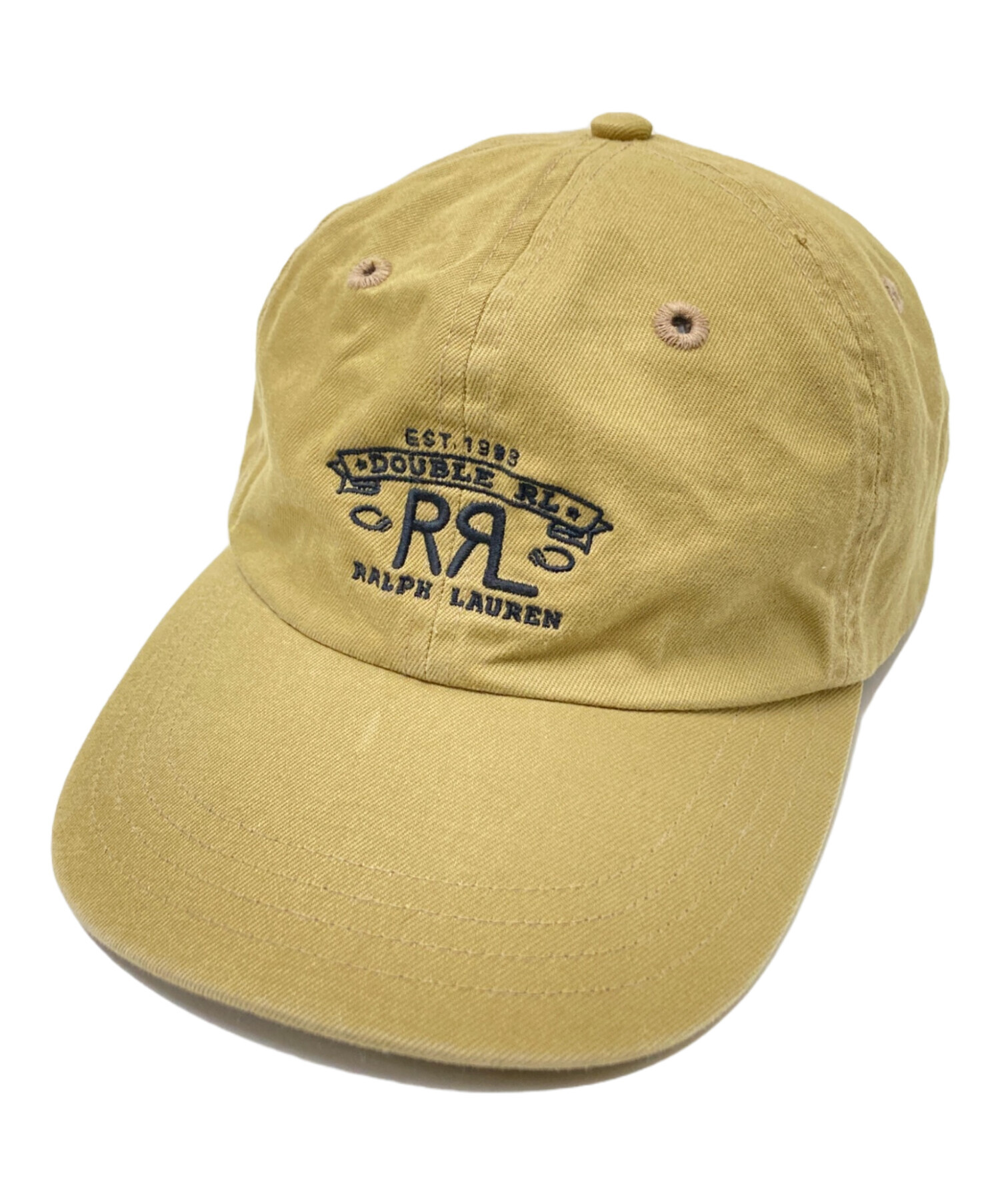 RRL ロゴ キャップ　ベージュ　ダブルアールエル　美品　テンダーロイン 中古・古着通販】RRL (ダブルアールエル) ロゴツイルボールキャップ