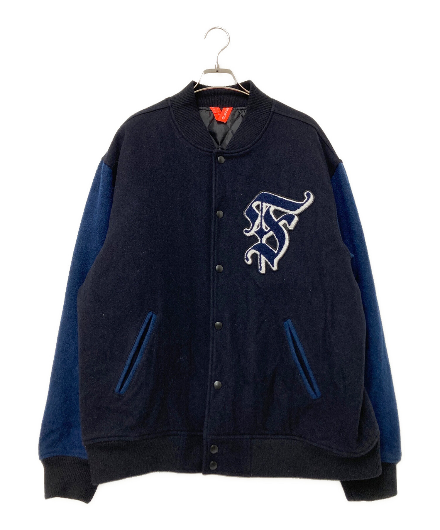 中古・古着通販】FLATLUX (フラットラックス) スタジャン ネイビー